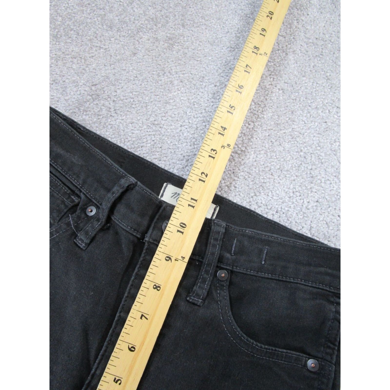 Madewell MADewell High Rise Skinny Jeans Women 27 Black Denim Charcoal Wash Size 27" / US 4 / IT 40 - 7 Thumbnail