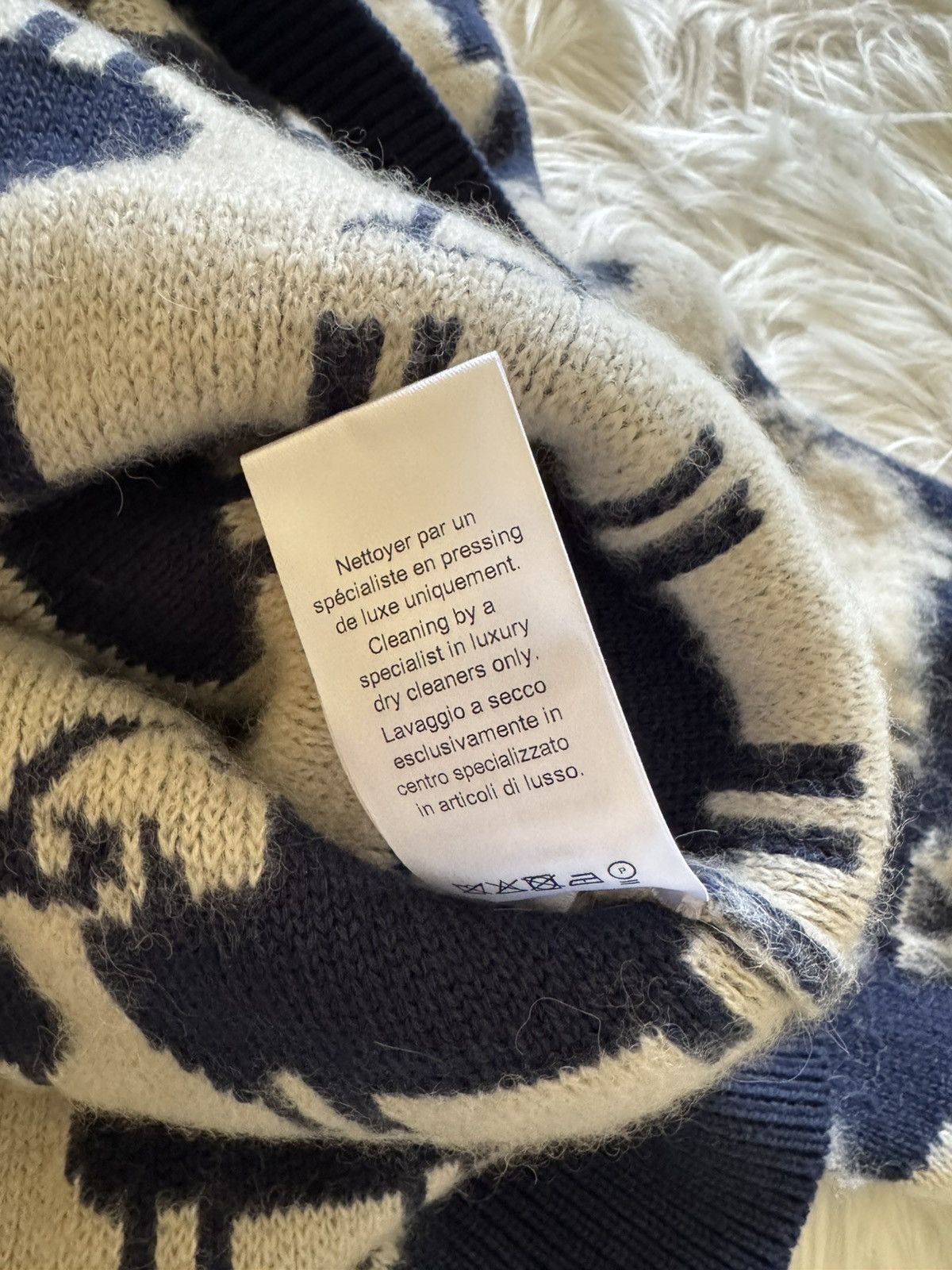 Lanvin Lanvin Sheep Sweater Pullover Knit Wool Alpaca Cashmere Blue Size US M / EU 48-50 / 2 - 5 Thumbnail