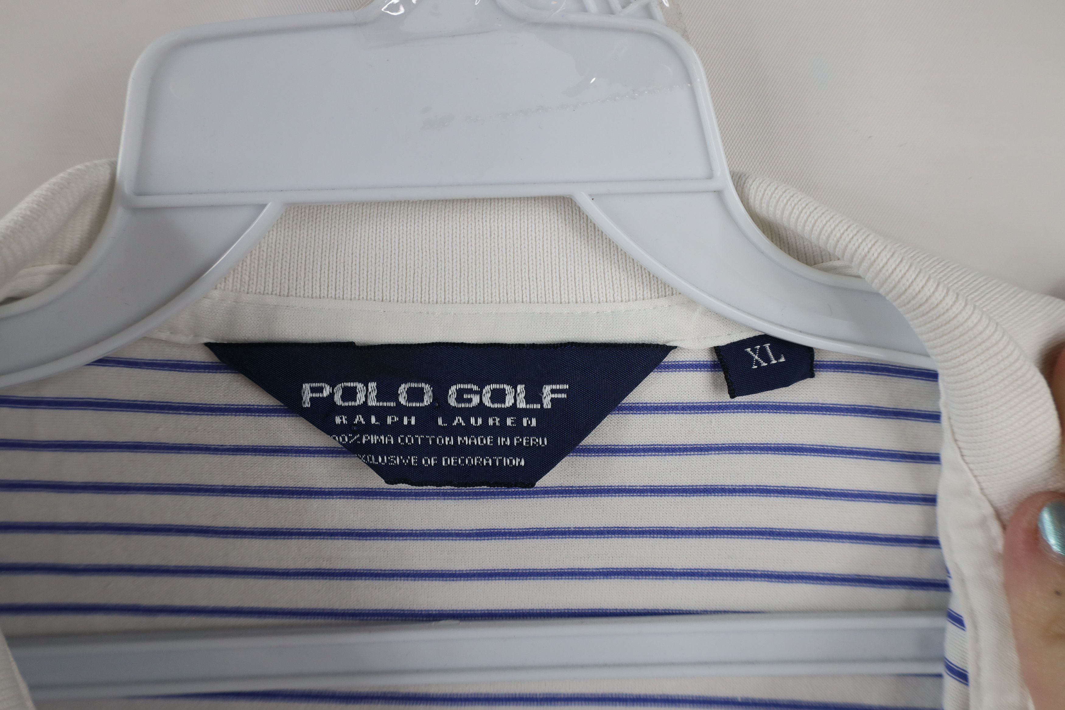 Ralph Lauren Vintage Polo Golf Ralph Lauren Striped Collared Polo Shirt Size US XL / EU 56 / 4 - 7 Thumbnail