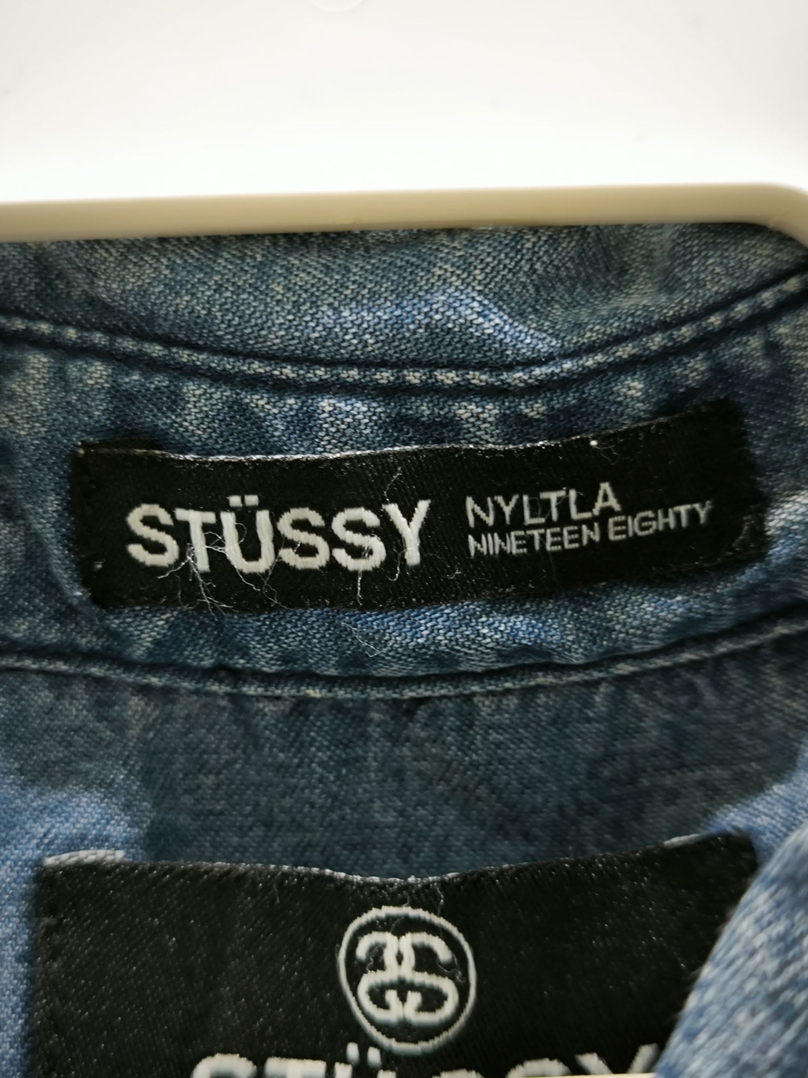 Stussy Distressed Stussy Button Up Jeans Long sleeve Shirt Size S / US 4 / IT 40 - 3 Thumbnail