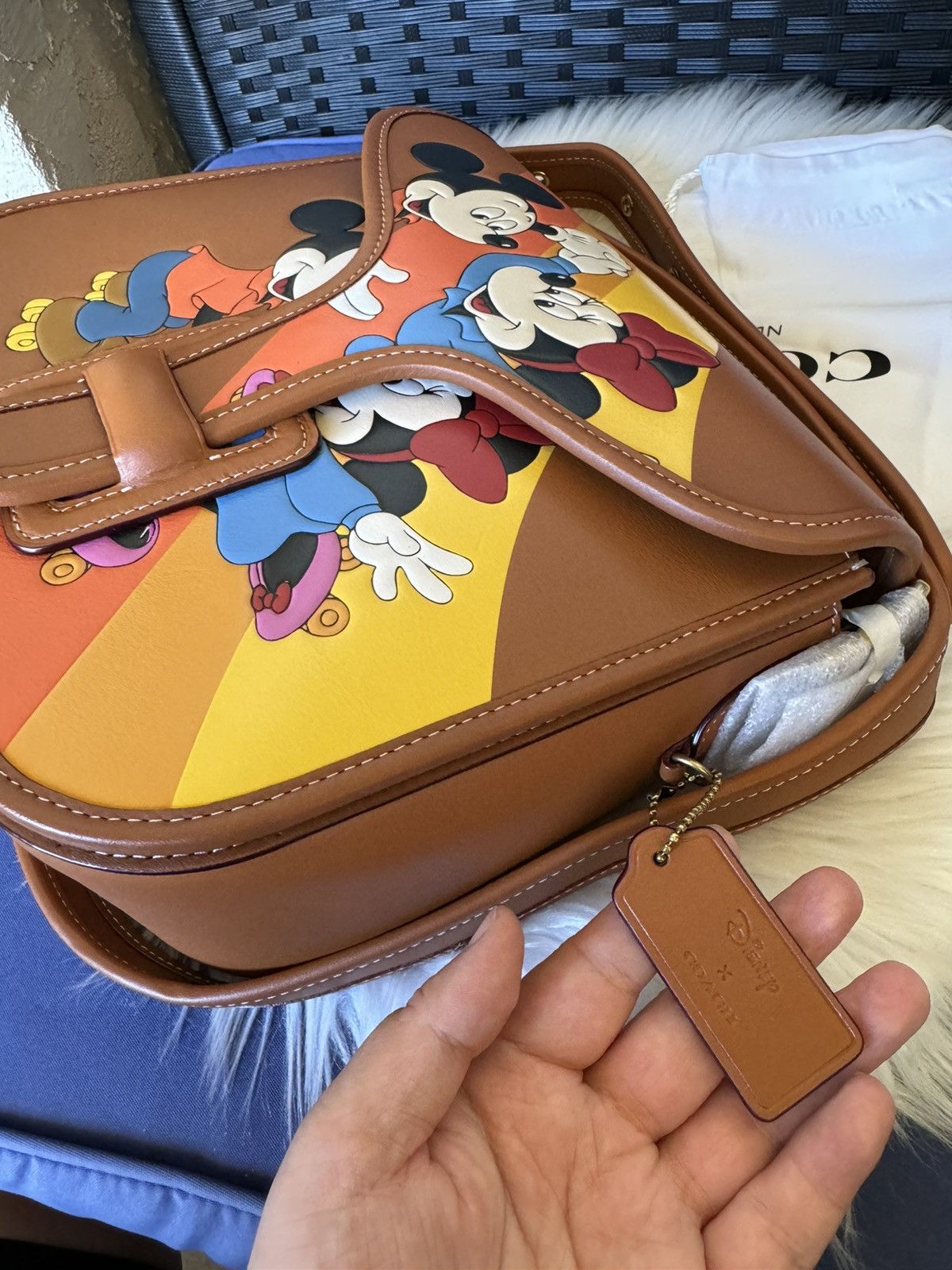 Coach Coach Courier Bag w/ Mickey & Minnie Mouse Disney CQ801 Size ONE SIZE - 13 Thumbnail