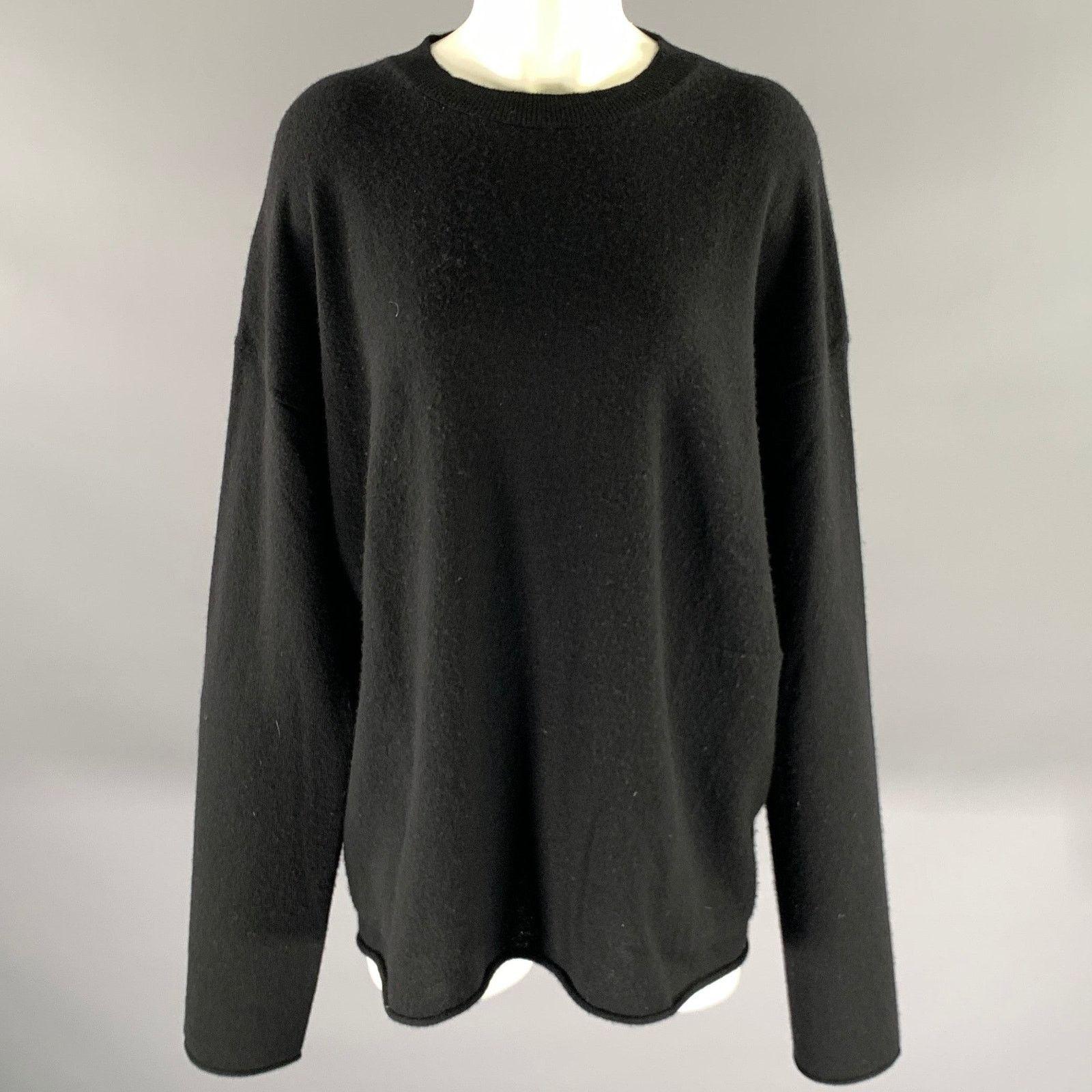 SOFIE D'HOORE SOFIE D'HOORE Size M Black Wool Cashmere Crewneck Sweater Size M / US 6-8 / IT 42-44 - 1 Thumbnail