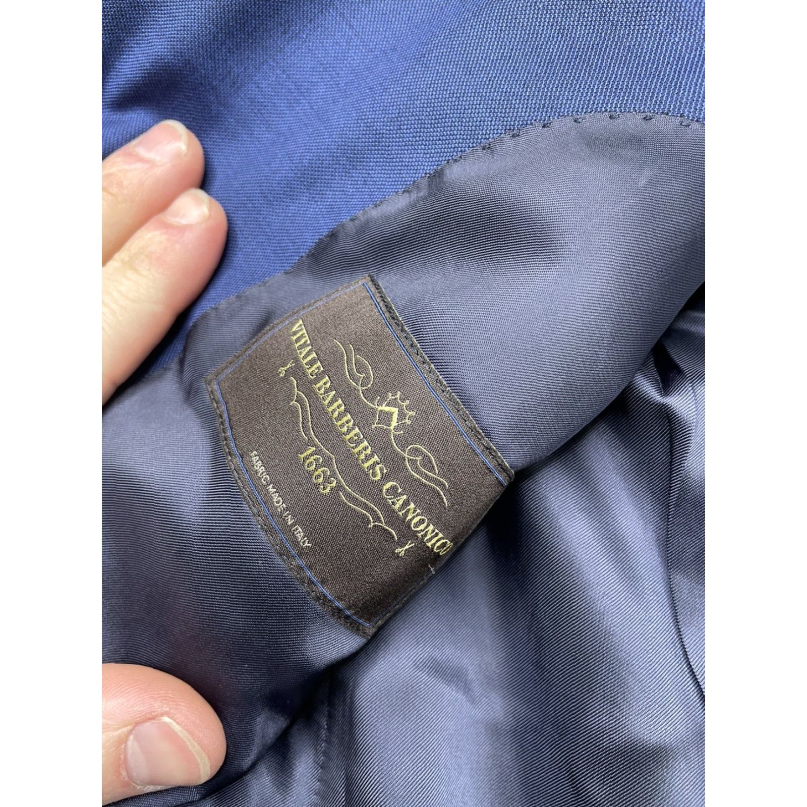 Suitsupply Suitsupply Blazer Wool Blue 2 Button Single-Breasted Slim Long Notch Lapel 38L Mens City Classic Italian Size 38R - 5 Thumbnail