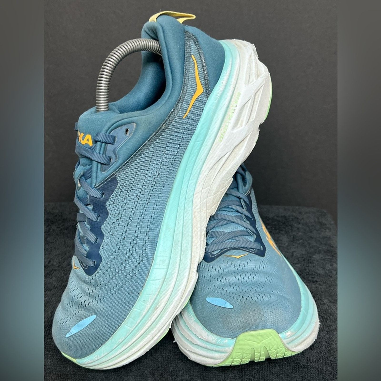 Hoka Hoka One One Bondi 8 Men's Running Shoes 8.5 D Light Blue Size US 8.5 / EU 41-42 - 5 Thumbnail