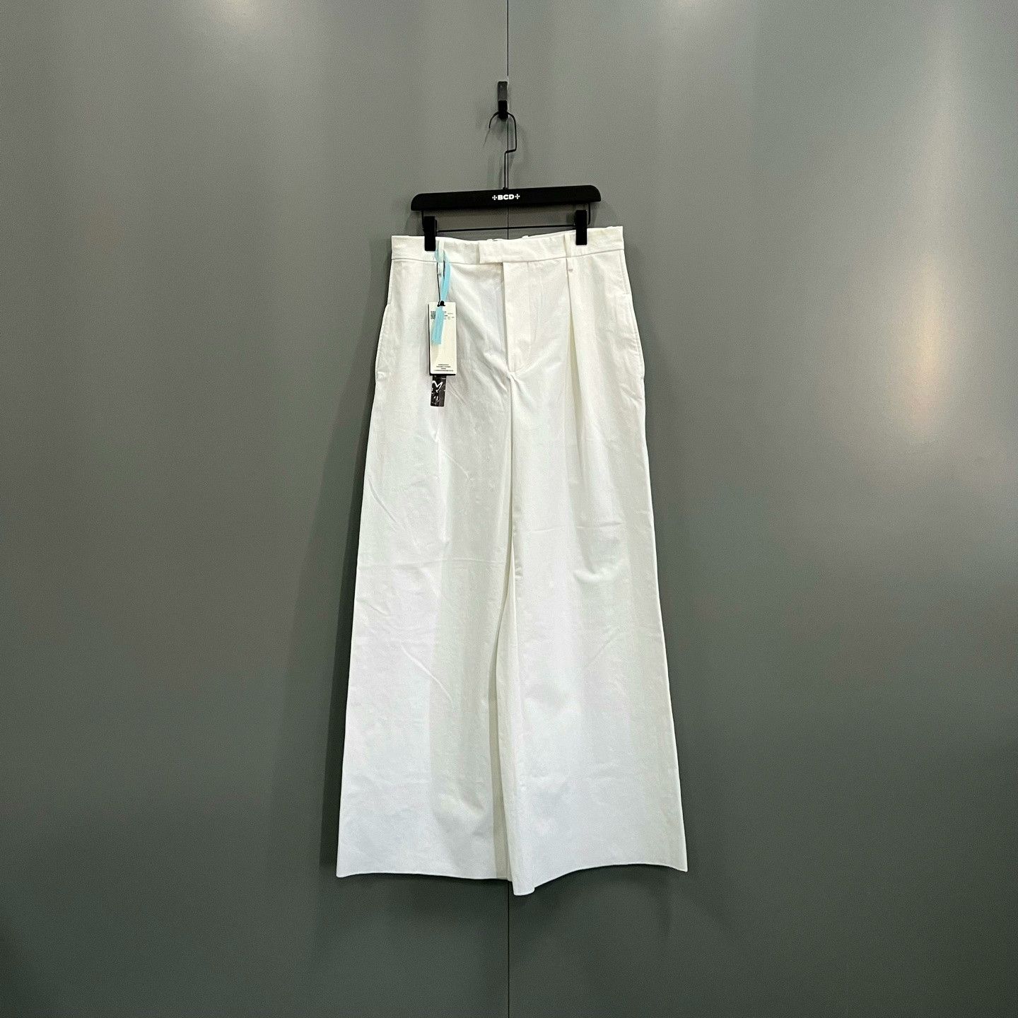 Bottega Veneta Bottega Veneta White Wide-Leg Pants Size US 26 / EU 42 - 1 Thumbnail