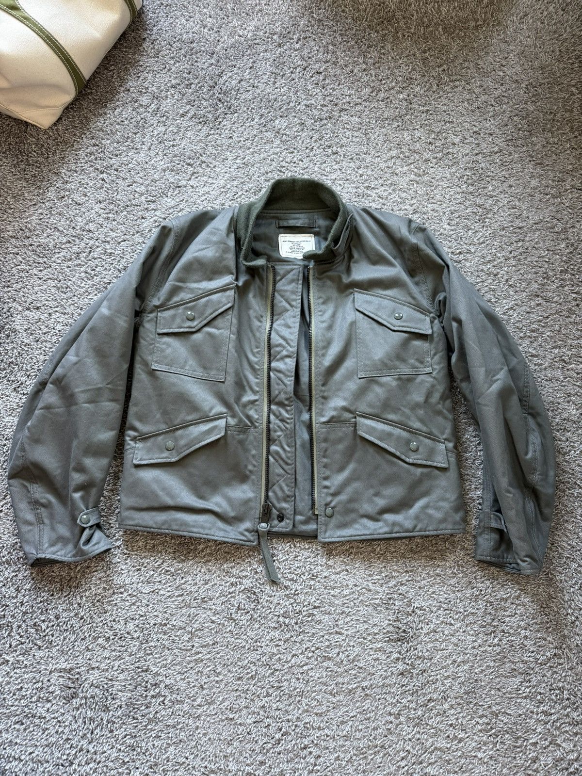 The Real McCoy's The Real McCoy's CWU-7/P Sage Green Bomber Jacket Large L Size US L / EU 52-54 / 3 - 2 Thumbnail