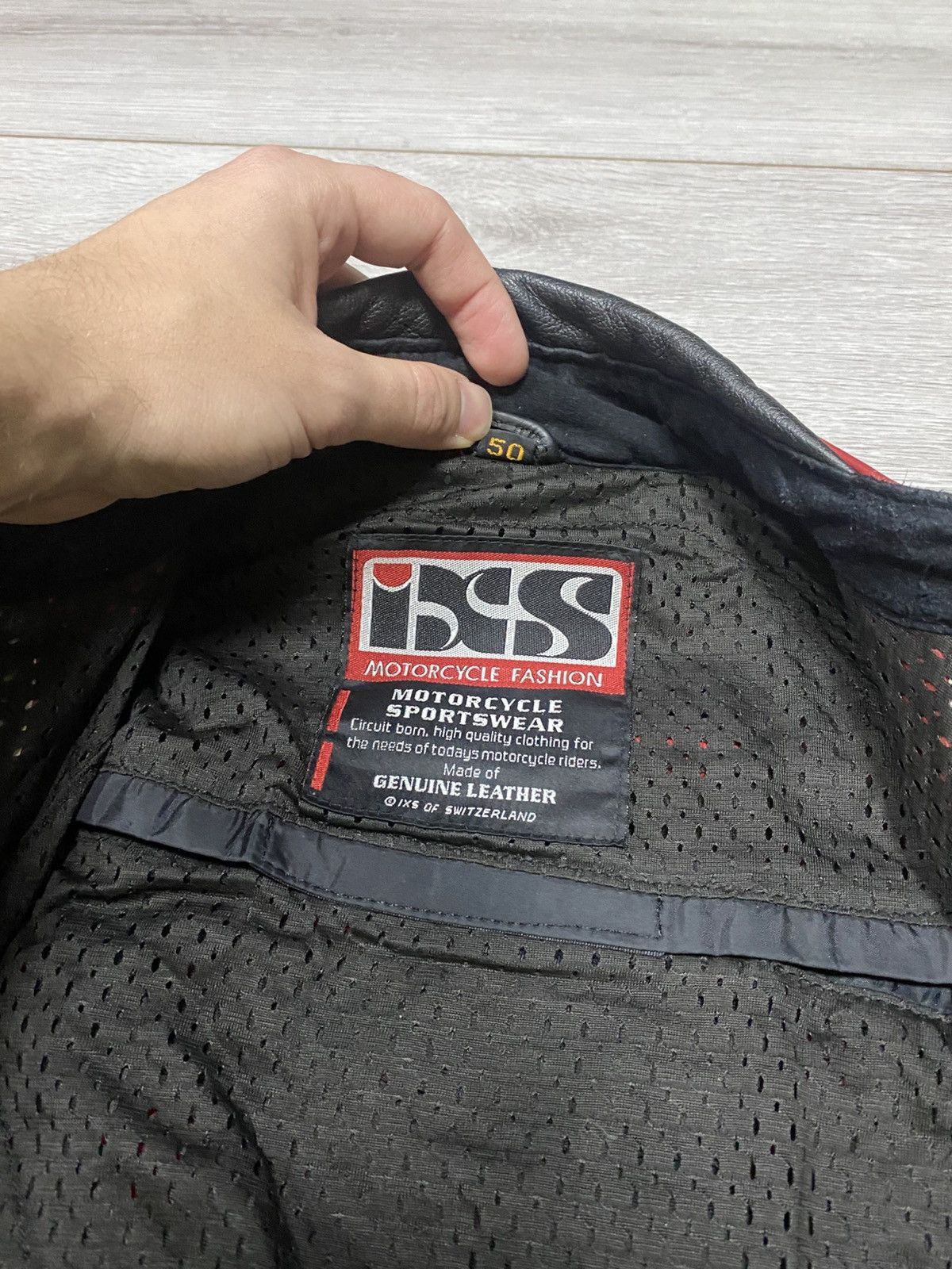 Other IXS leather vintage racing moto jacket protection Size US M / EU 48-50 / 2 - 6 Thumbnail