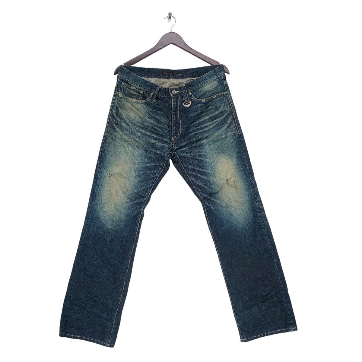 Japanese Brand REHACER Distressed Designed Jeans Size US 32 / EU 48 - 2 Thumbnail