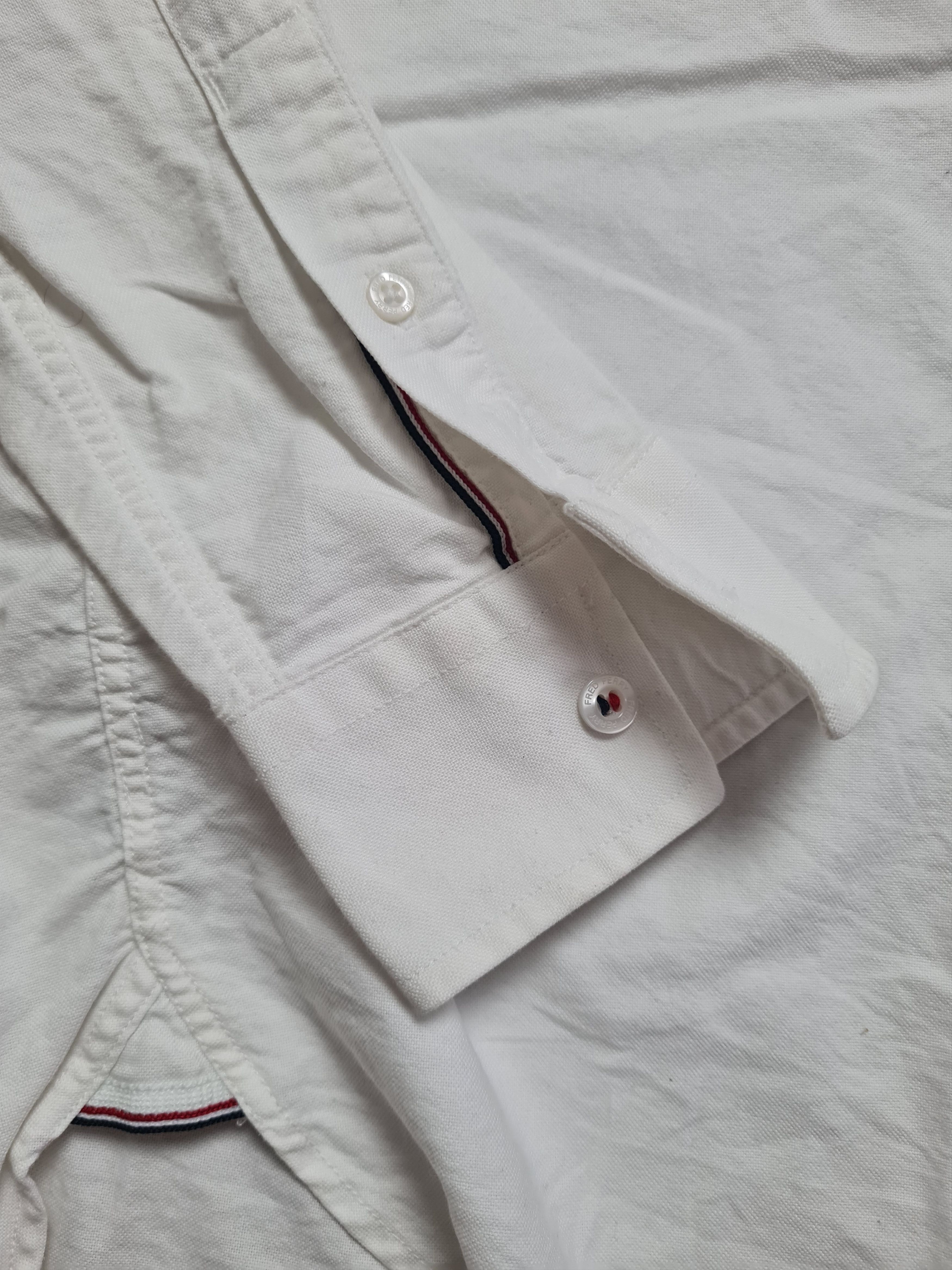 Fred Perry Fred Perry Oxford Shirt White Long Sleeve Cotton Button Down Size US M / EU 48-50 / 2 - 7 Thumbnail