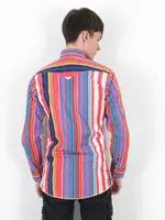 Cowboy Equipment × Vintage RANCH AND TOWN 15" Slim Casual Shirt Snap Striped Formal Size US S / EU 44-46 / 1 - 6 Thumbnail