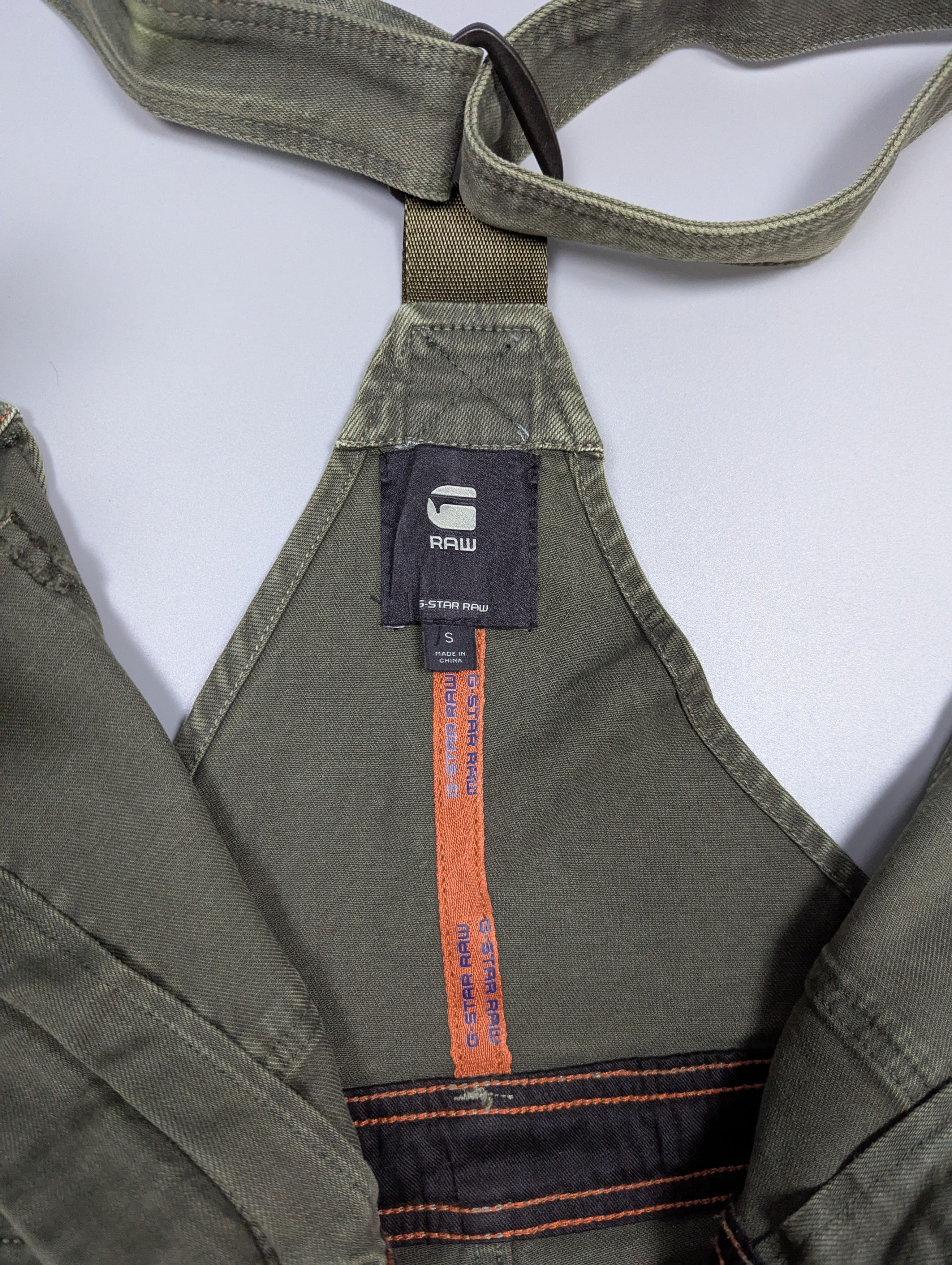 G-Star G-Star RAW Women’s Slim Olive Green Denim Dungaree Jumpsuit Size 27" / US 4 / IT 40 - 10 Thumbnail