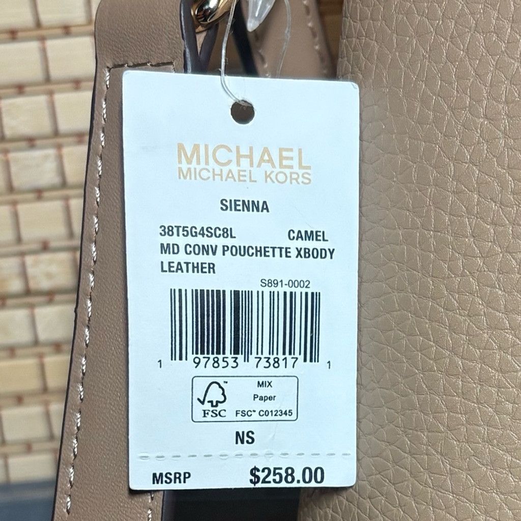 Michael Kors Michael Kors Sienna Medium Crossbody in Camel Size ONE SIZE - 8 Thumbnail