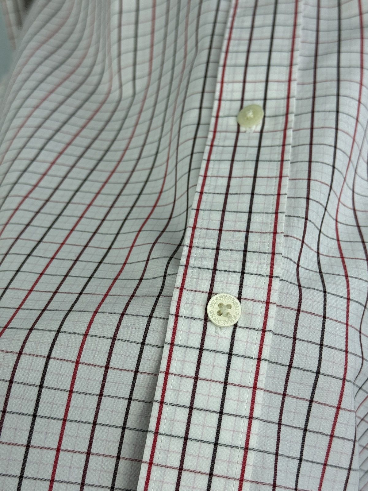 Fred Perry 🇬🇧 Fred Perry Classic Check Button Down Shirt Embroidered Log Size US M / EU 48-50 / 2 - 7 Thumbnail