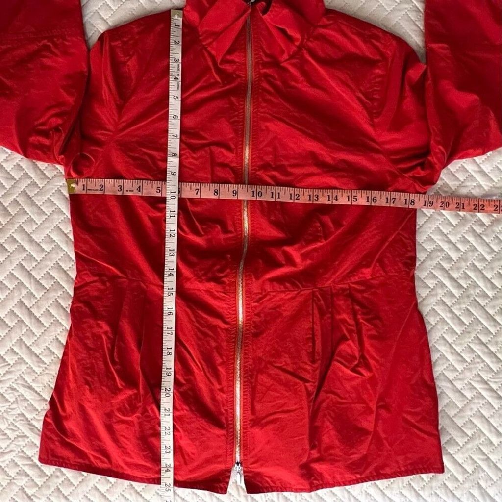 Other Doncaster Womens 8 Red 3/4 Sleeve Jacket w/ Offset Zipper Po Size M / US 6-8 / IT 42-44 - 6 Thumbnail