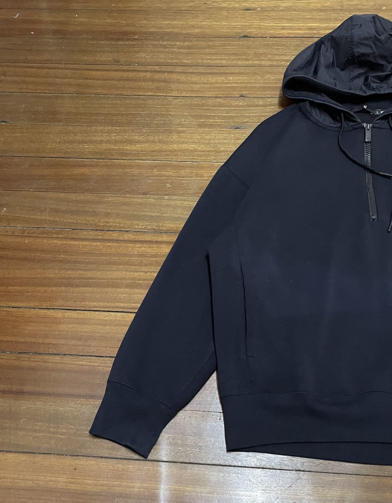 Designer × Jil Sander Rare Jil Sander Uniqlo Half Zipper Sun Faded Hoodie 2000s Size US L / EU 52-54 / 3 - 5 Thumbnail