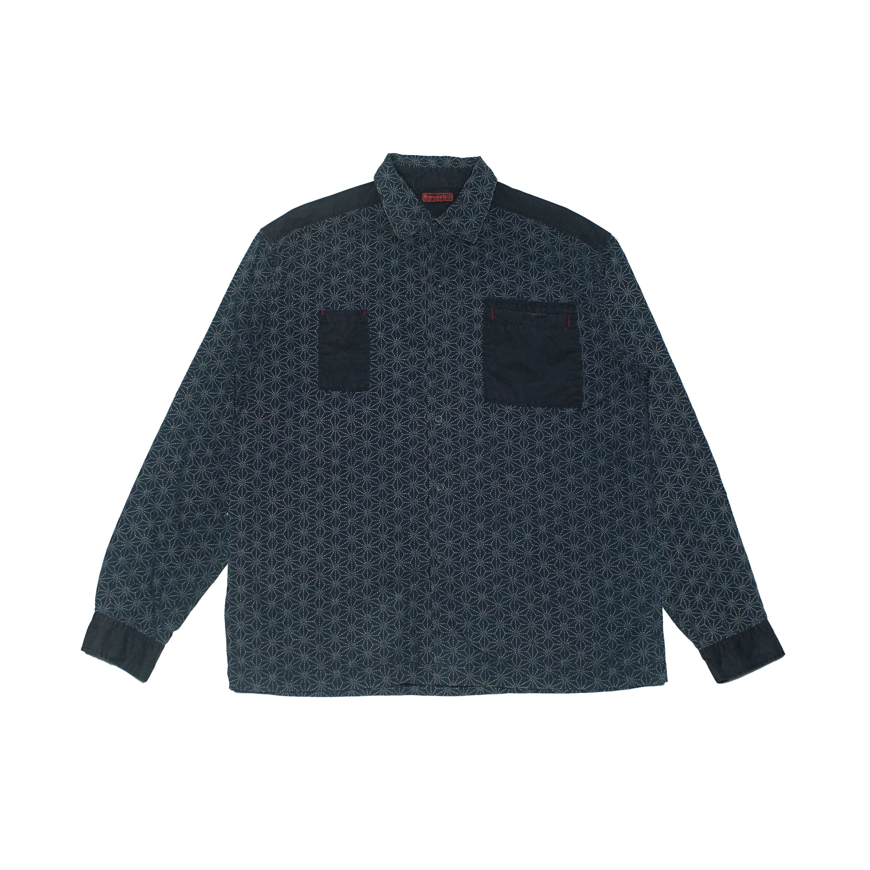 Japanese Brand *NoTariff Japanese Traditional Reverb Sashiko Pattern Shirt Size US XL / EU 56 / 4 - 1 Thumbnail