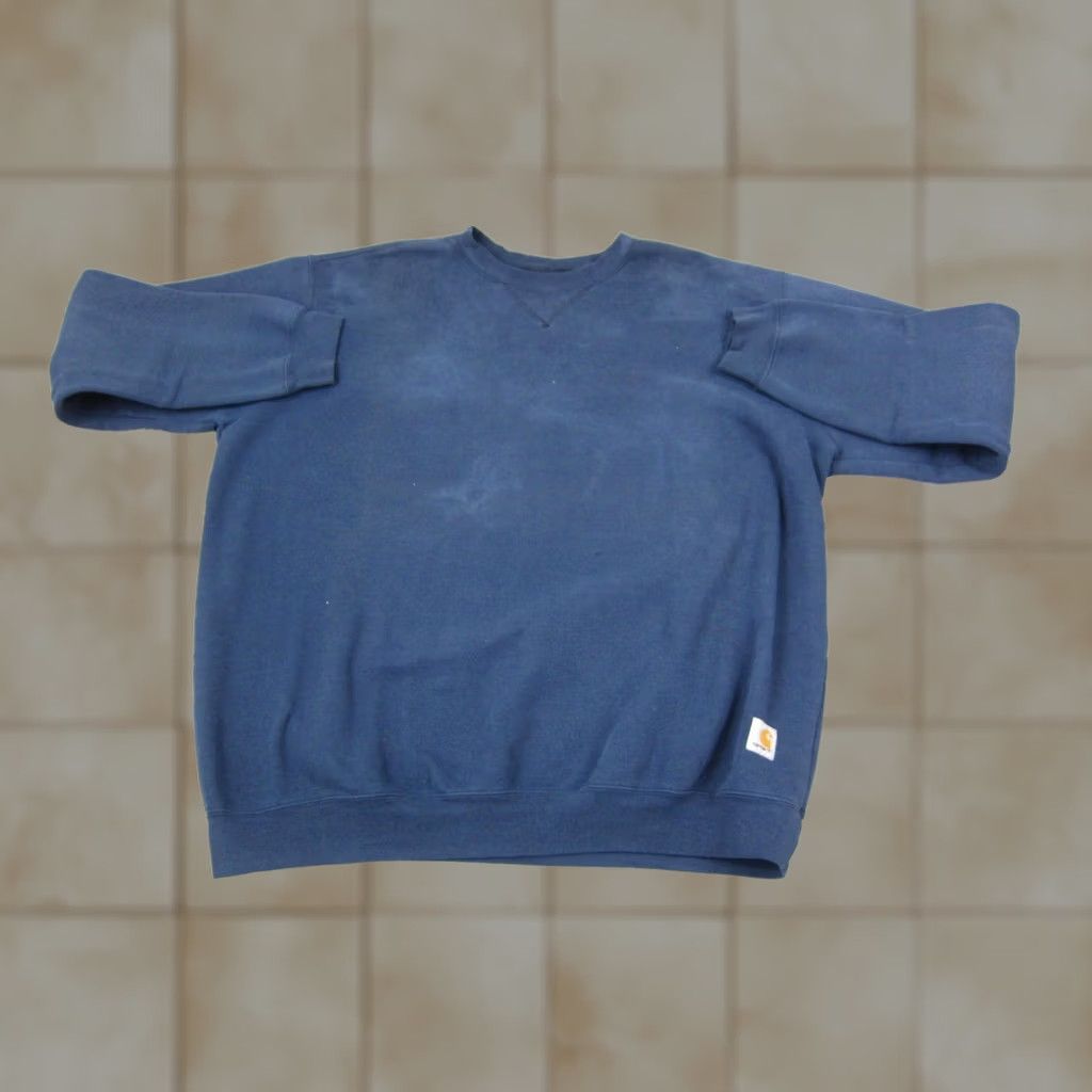 Carhartt Carhartt Sweatshirt Mens XL Blue Blank Fleece Pullover Adult Work Size US XL / EU 56 / 4 - 1 Thumbnail