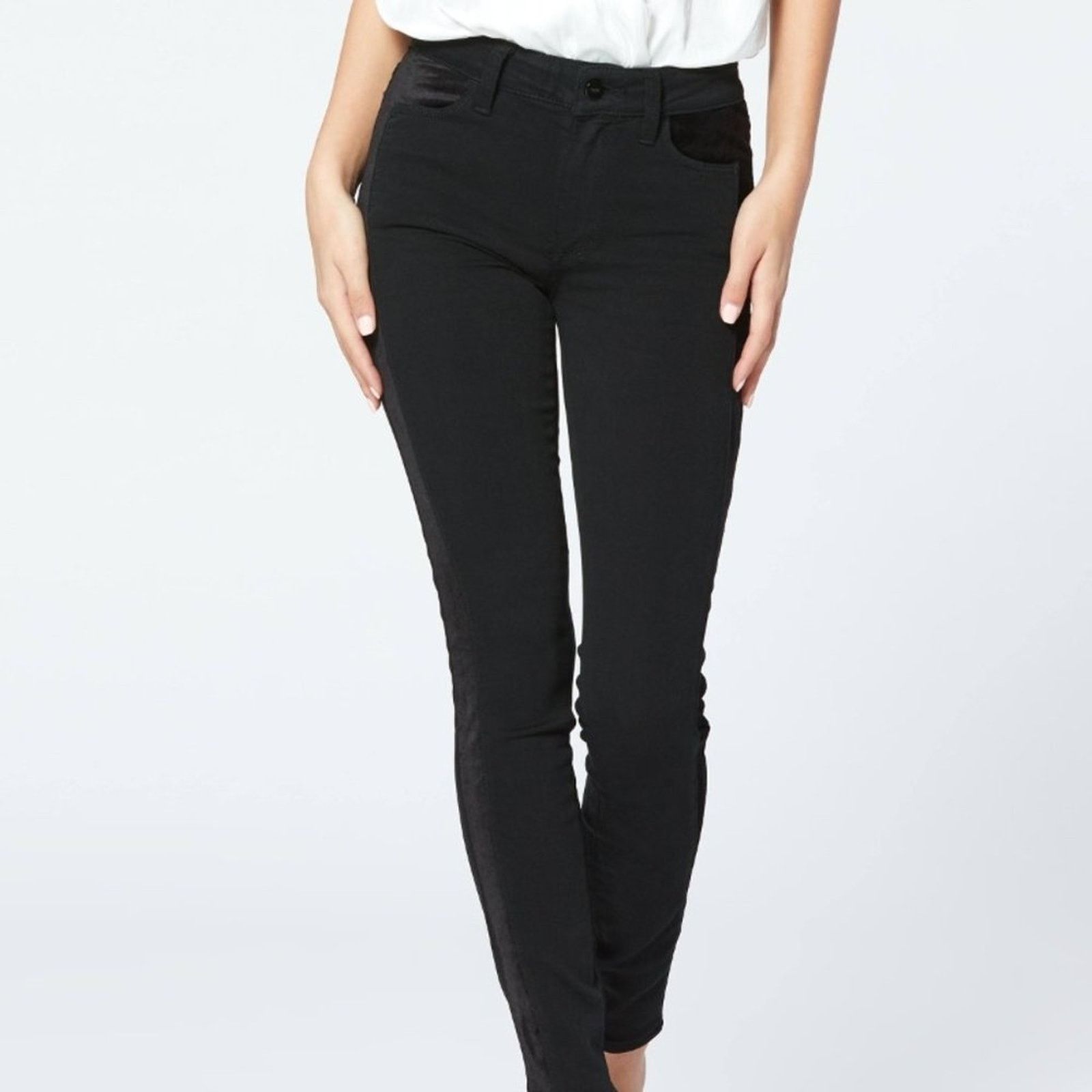 Anthropologie Anthropologie PAIGE Black Hexton High Jacket Size 25" / US 0 / IT 36 - 16 Thumbnail
