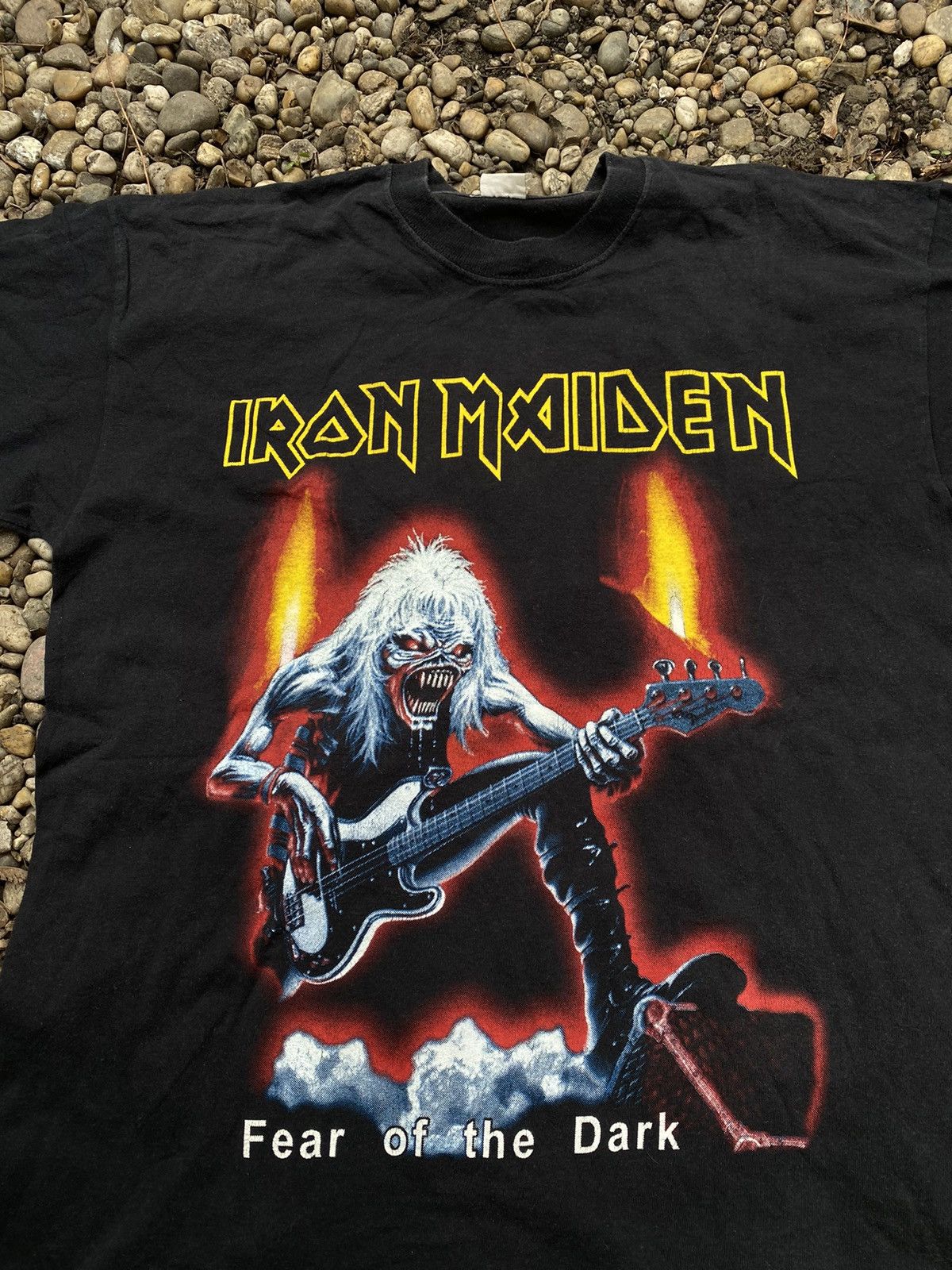 Band Tees × Vintage Vintage Iron Maiden 90s Fear Of The Dark Tee Size US L / EU 52-54 / 3 - 6 Thumbnail