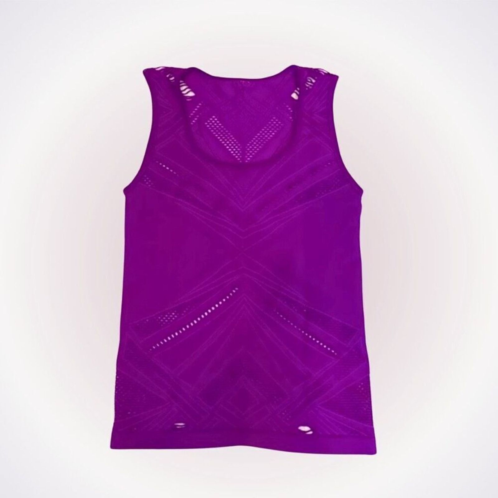 Fabletics Fabletics Purple Mesh Seamless Tank Top | Sz S (NO TAG) Size S / US 4 / IT 40 - 1 Thumbnail