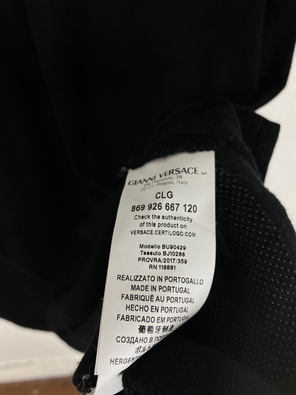 Versace Versace Versus Lampas Logos Polo Shirt In Black Size US M / EU 48-50 / 2 - 8 Thumbnail