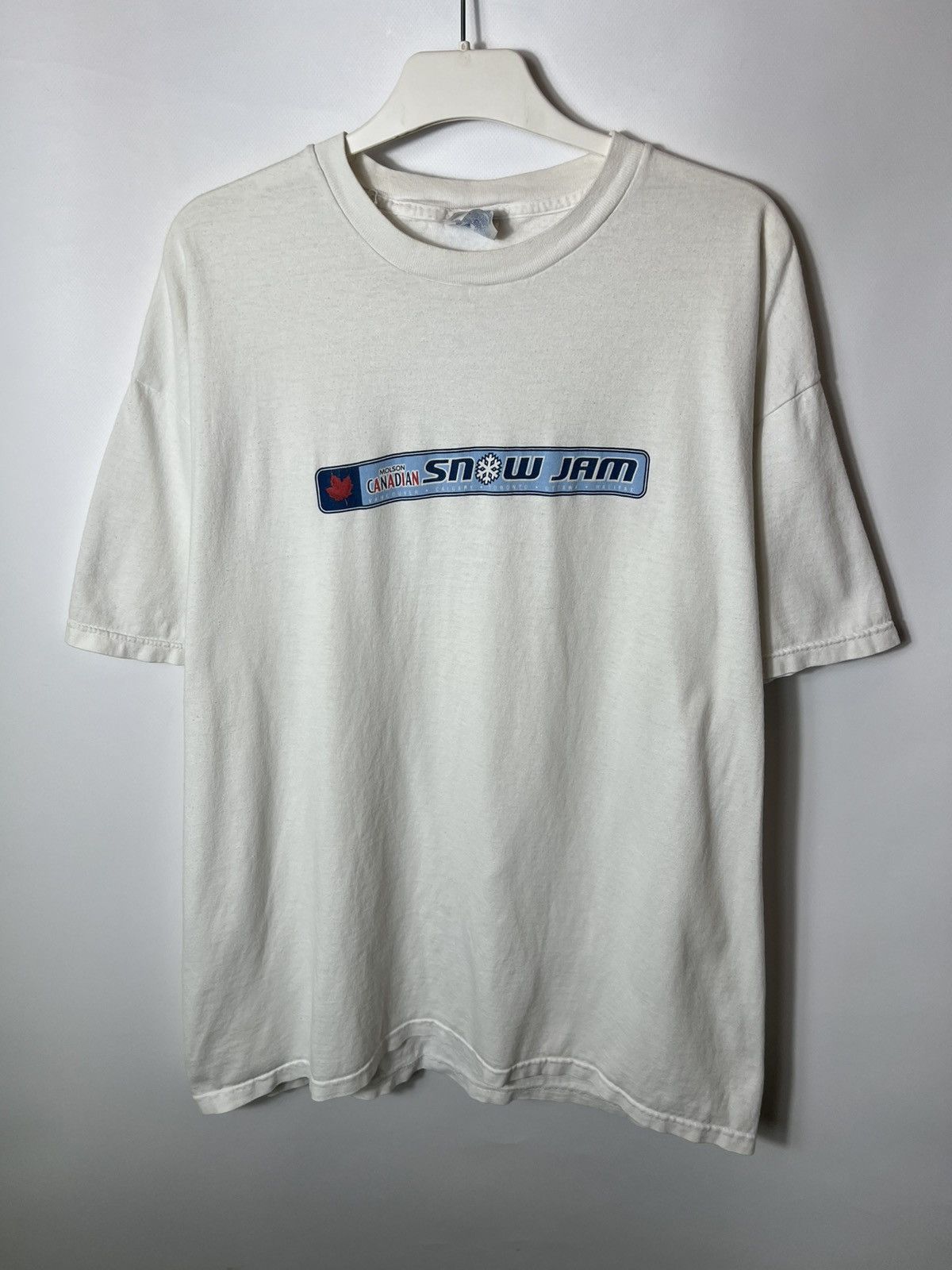 Vintage Vintage Ski Molson Canadian SNOW JAM Beer Promo T-Shirt Size US XL / EU 56 / 4 - 1 Thumbnail