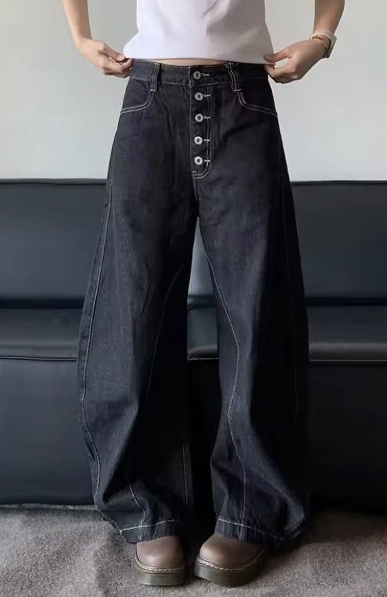 Jean Hamasaki x azawa Baggy Wide Leg Jeans Size US 33 - 5 Thumbnail