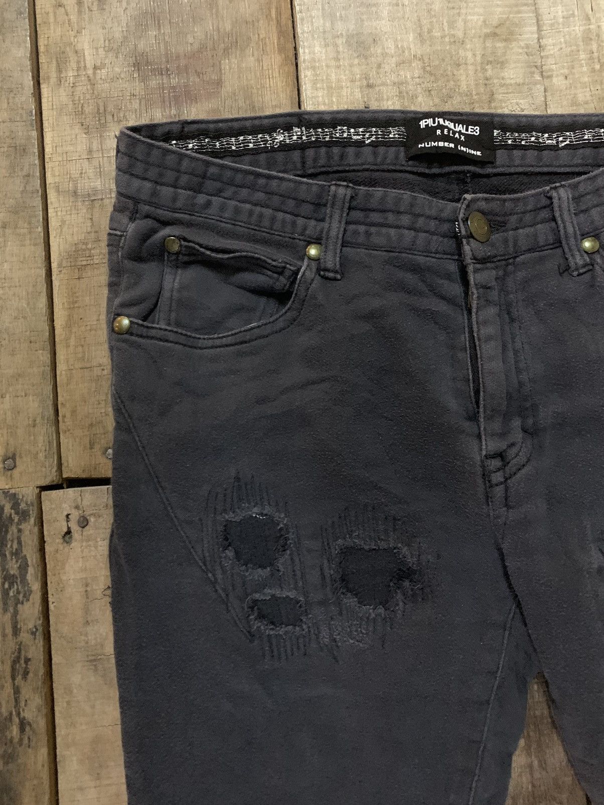 Japanese Brand × Number (N)ine Offer🔥1PIU1UGUALE3 RELAX NUMBER (N)INE Denim pants Size US 30 / EU 46 - 5 Thumbnail