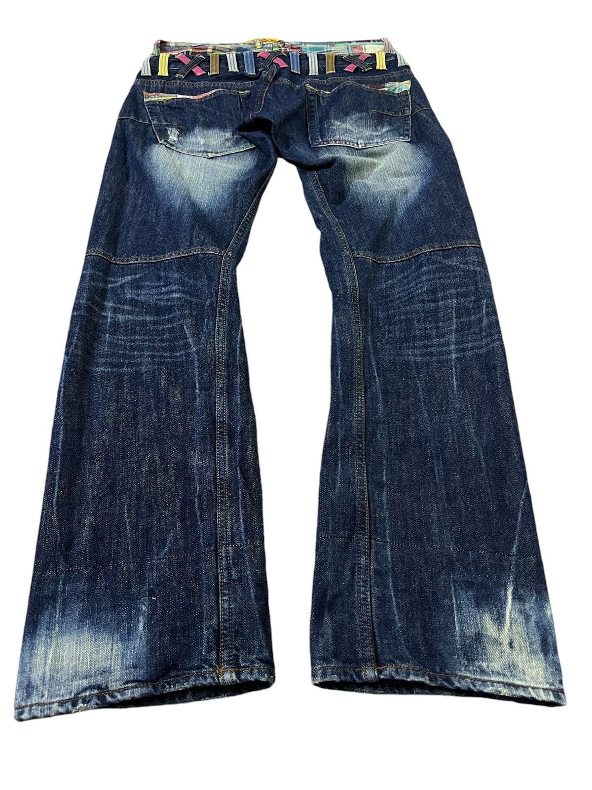 Japanese Brand × Seditionaries VTG DOMINATE HANDCRAFTED DOUBLE WAIST JEANS Size US 32 / EU 48 - 2 Thumbnail