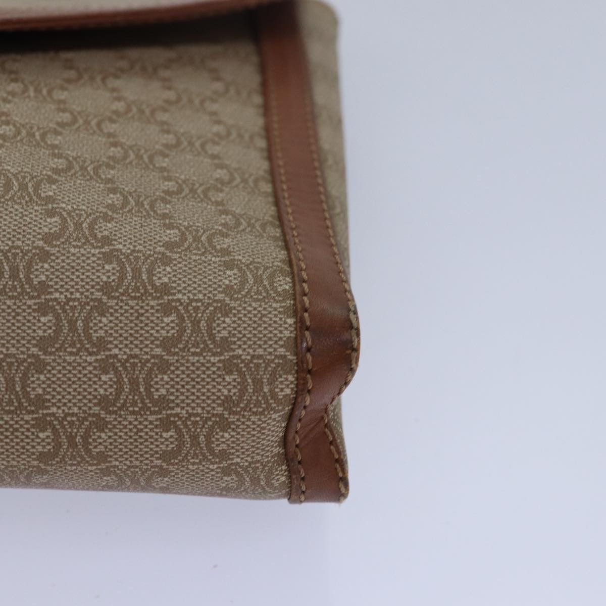 Celine CELINE Macadam Canvas Shoulder Bag Beige Size ONE SIZE - 16 Thumbnail