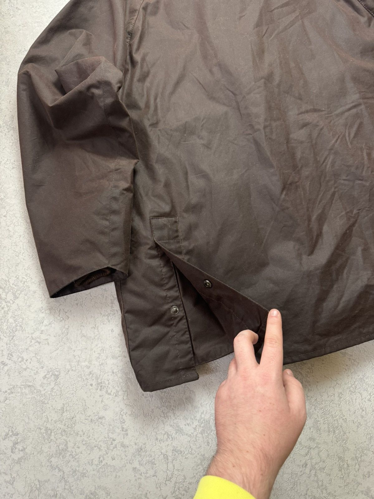 Barbour Barbour Waxed Brown Bedale Jacket Coat With Hood C44/112cm Size US L / EU 52-54 / 3 - 11 Thumbnail