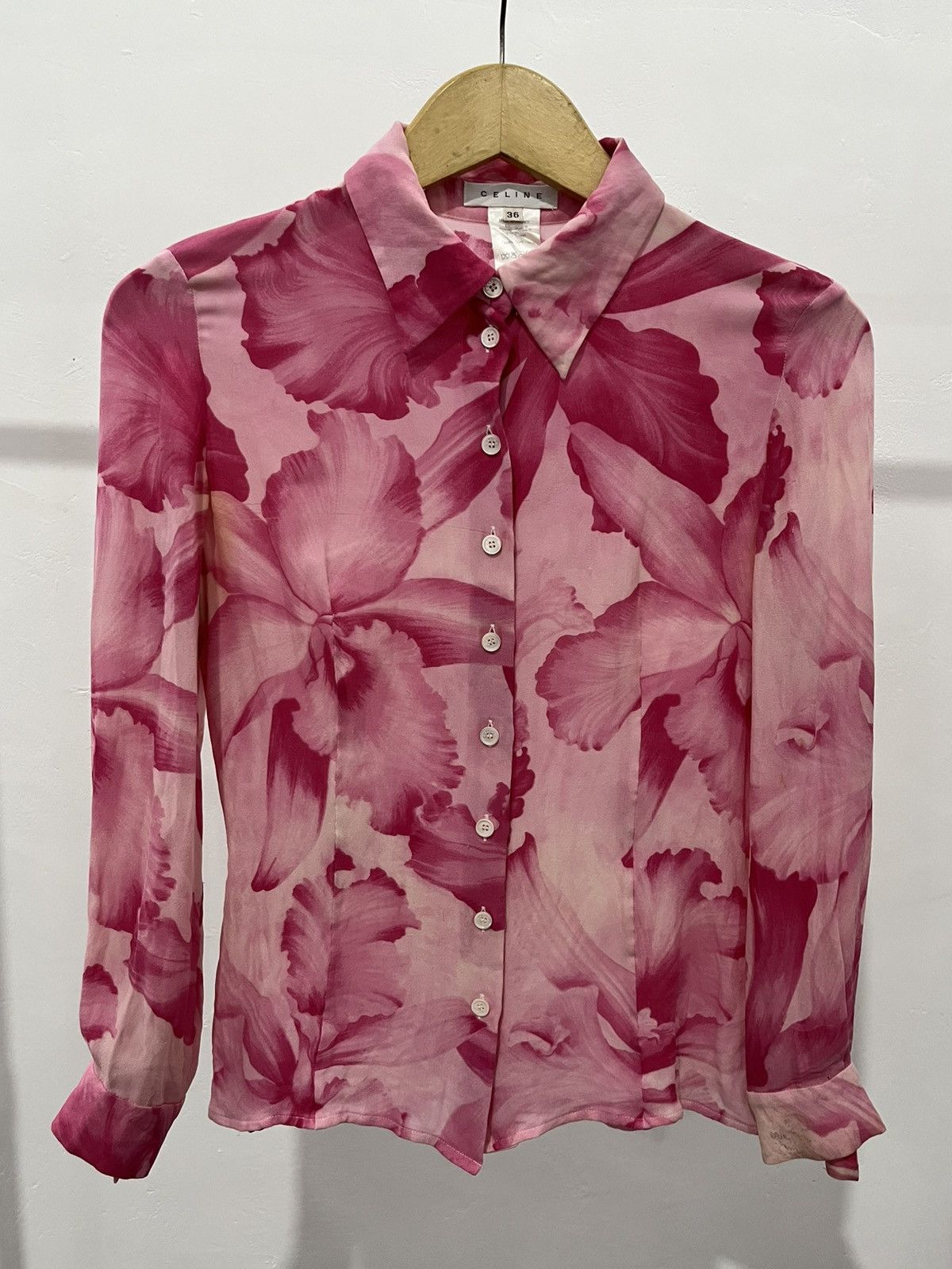 Celine CELINE ROSE SILK Size S / US 4 / IT 40 - 1 Thumbnail