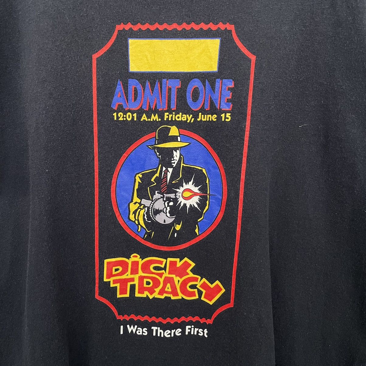 Vintage Vintage 1990s Dick Tracy Movie Promo T Shirt Faded Black Size US L / EU 52-54 / 3 - 2 Thumbnail