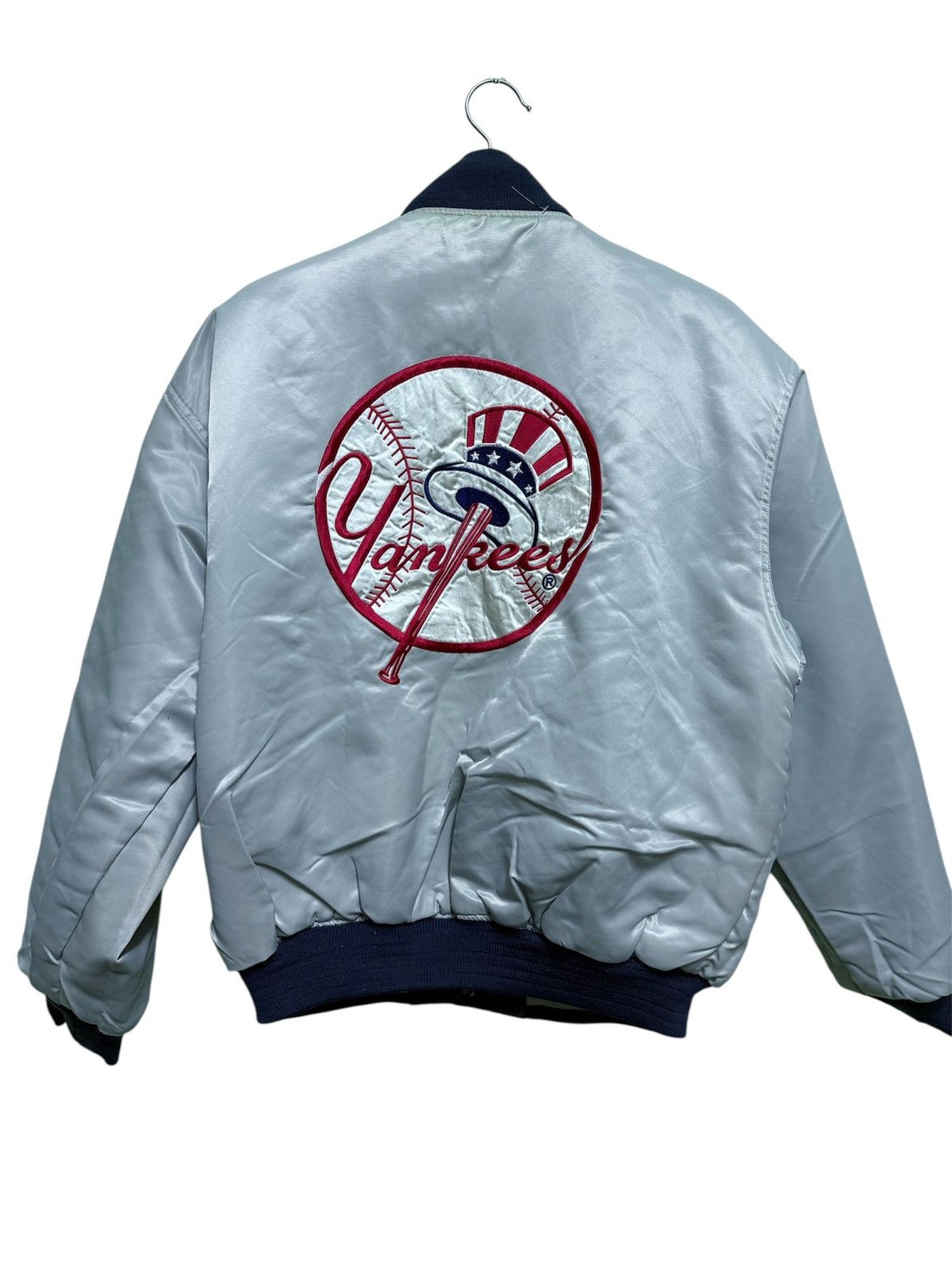 MLB Vintage New York Yankees Revisable Bomber Jacket Size US L / EU 52-54 / 3 - 3 Thumbnail