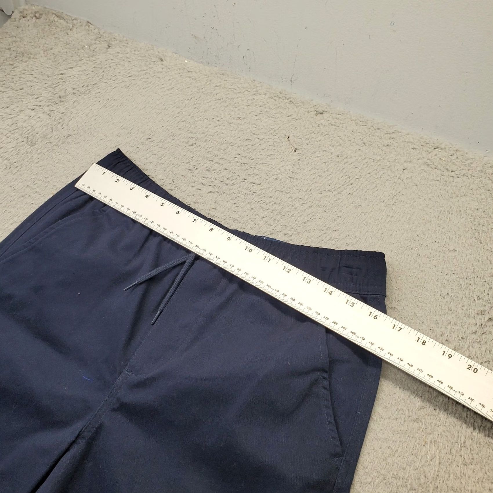 Izod IZOD Mens Shorts M Navy Stretch Soft Touch Easy Care Approved Schoolwear Casual Summer Chino Size US 31 - 3 Thumbnail
