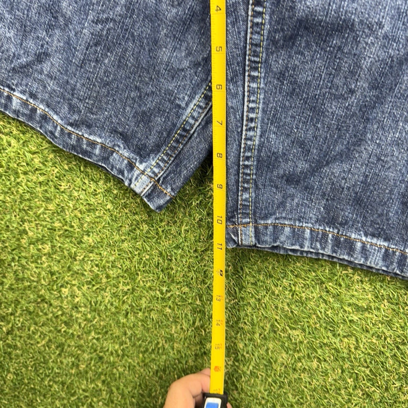 Tommy Hilfiger VINTAGE Tommy Hilfiger Denim Shorts Mens 38 JNCO Baggy Y2K Skater Wide Leg 90s Hip Hop Logo Ge Size US 38 / EU 54 - 7 Thumbnail