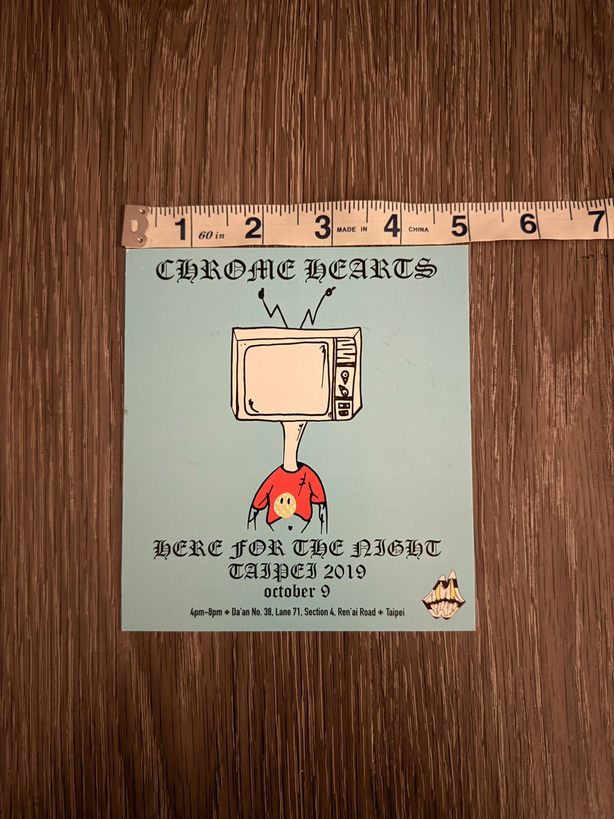 Chrome Hearts Chrome Hearts Matty Boy 2019 Taipei Invitation Card Art Size ONE SIZE - 5 Thumbnail