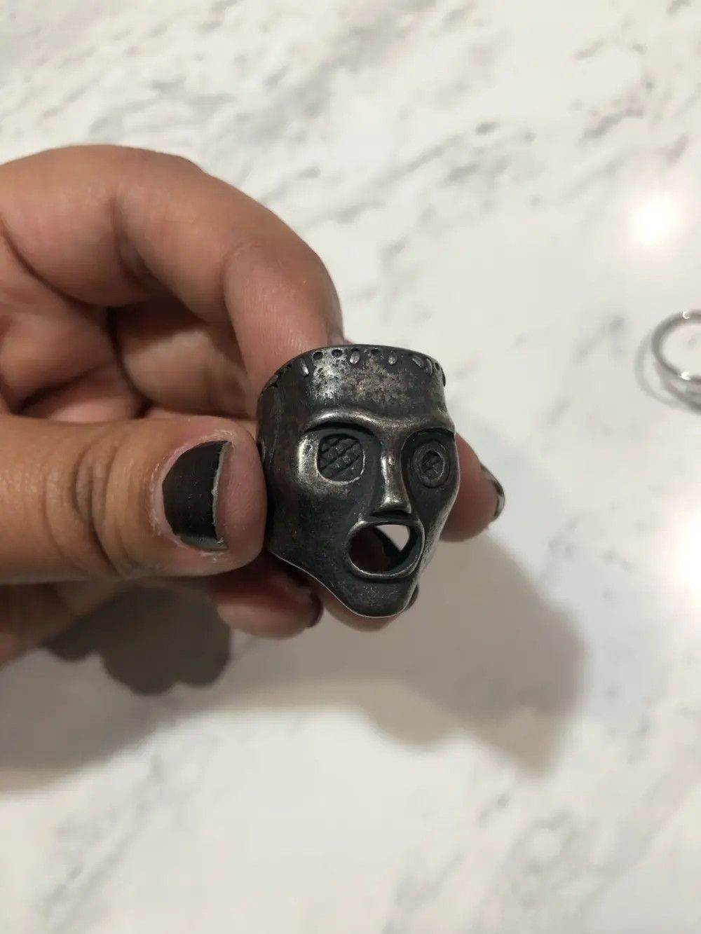 Jewelry Punk Rock Death Ring Size ONE SIZE - 5 Thumbnail