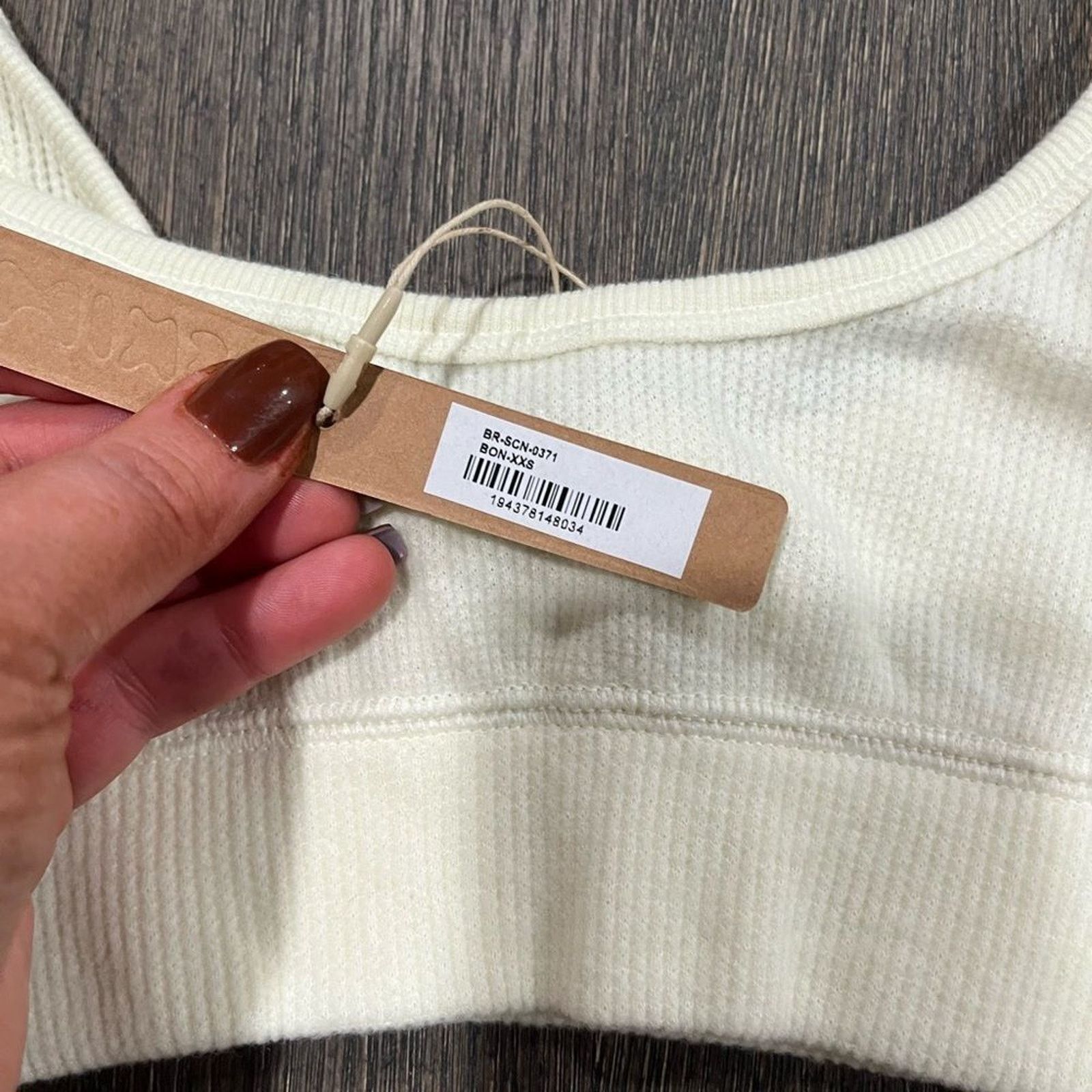 SKIMS NWT Skims Waffle Scoop Bralette Bone - Size XXS Size XXS / US 00 / IT 34 - 2 Thumbnail