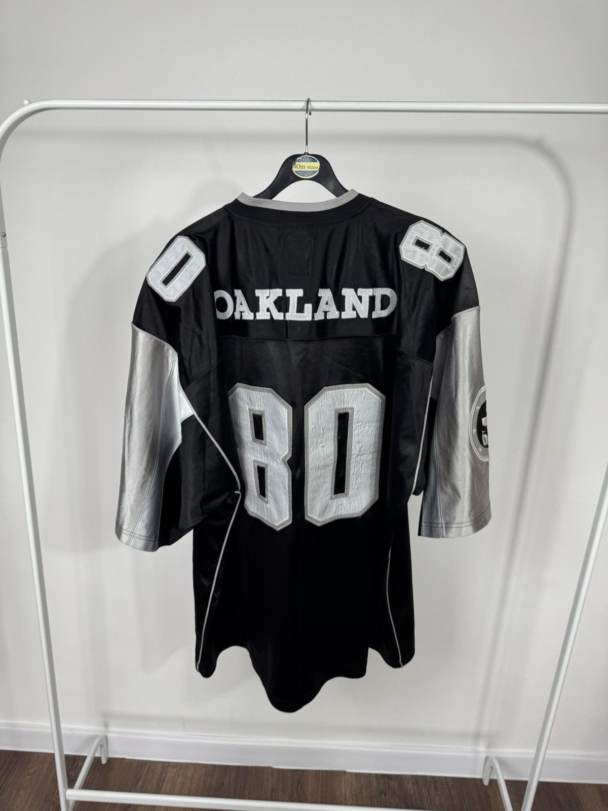 NFL Vintage Oakland Raiders Jersey 80 Black Silver NFL Style 2XL Size US XXL / EU 58 / 5 - 14 Thumbnail