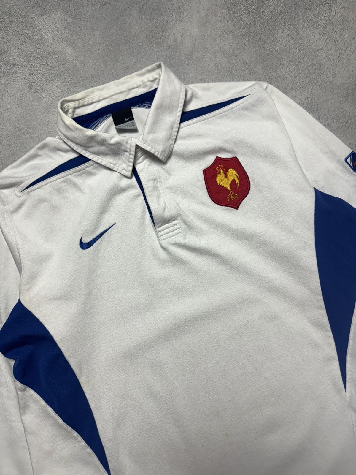 Nike France 2003 2005 Away Rugby Shirt Jersey Long Sleeve Nike Size US XL / EU 56 / 4 - 3 Thumbnail