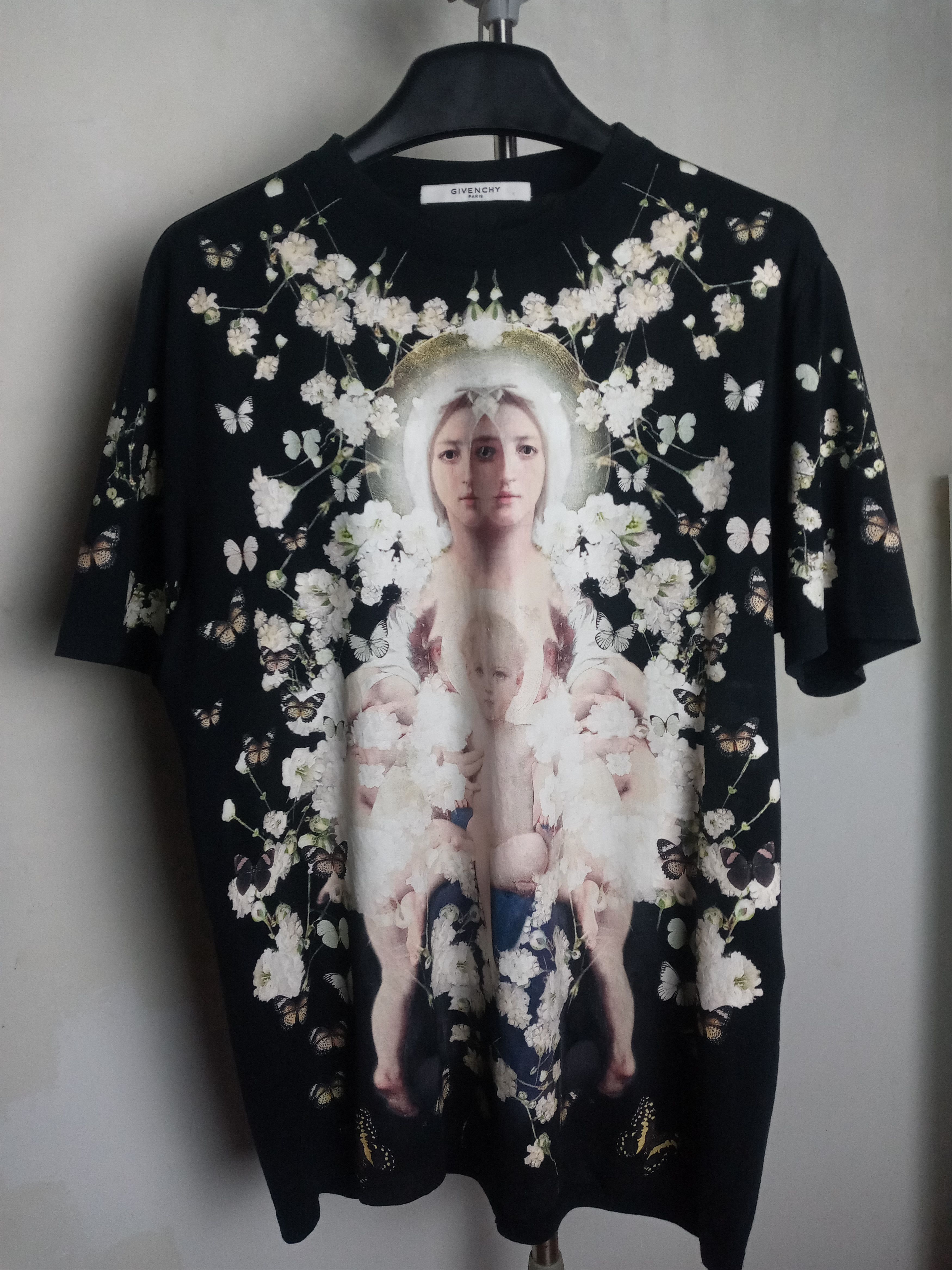 Tシャツ(半袖/袖なし) givenchy  tee  Madonna Givenchy Givenchy Madonna Virgin Mary Shark teeth Tee | Grailed