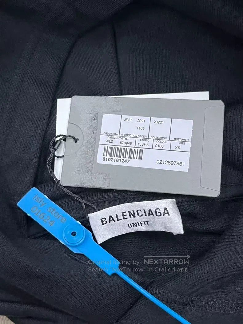 Balenciaga Balenciaga Crystal art print fleece sweater, regular fit, Size XS / US 0-2 / IT 36-38 - 4 Thumbnail