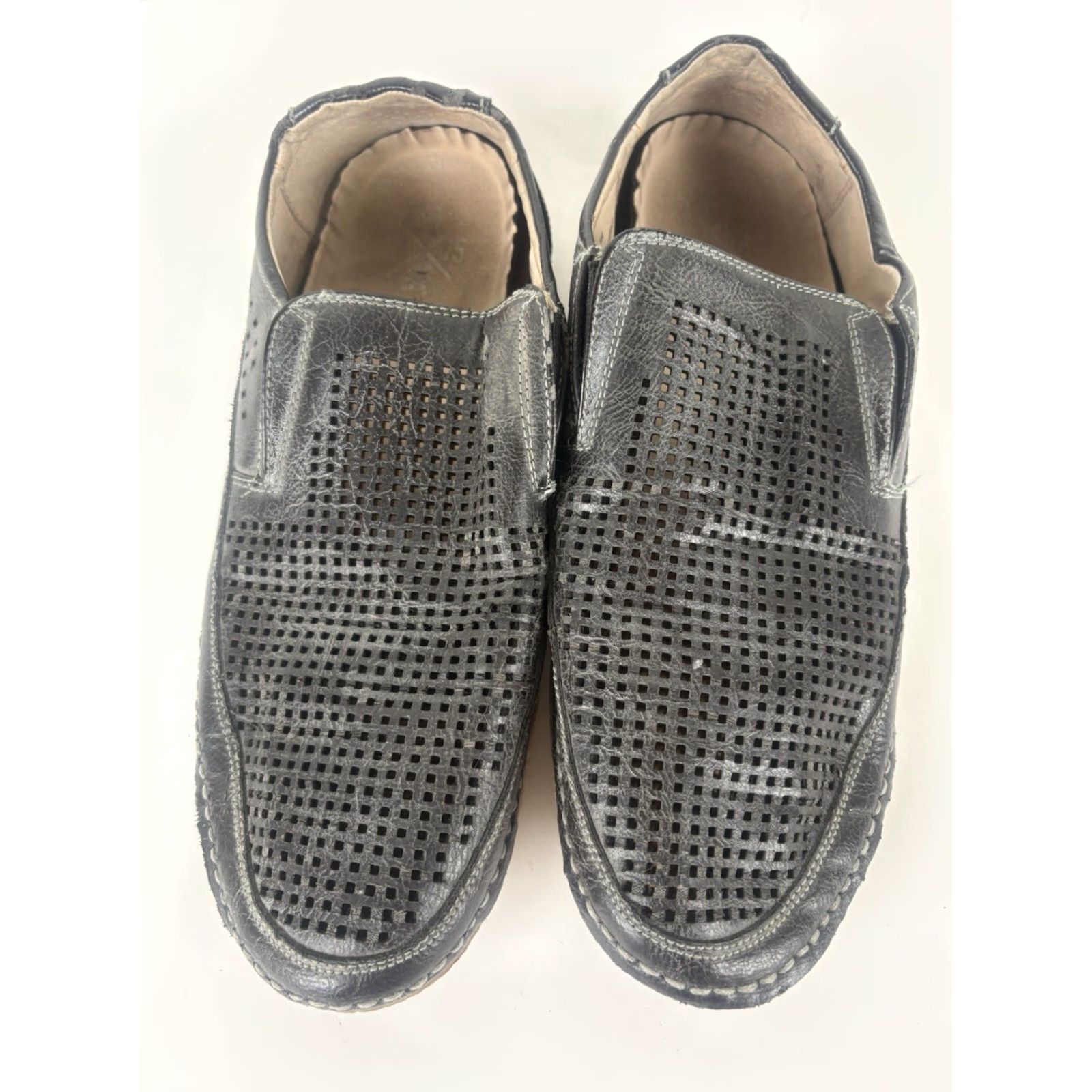 Stacy Adams Stacy Adams Black Leather Aerated Slip On Loafers Men’s Size 9M Size US 9 / EU 42 - 2 Thumbnail