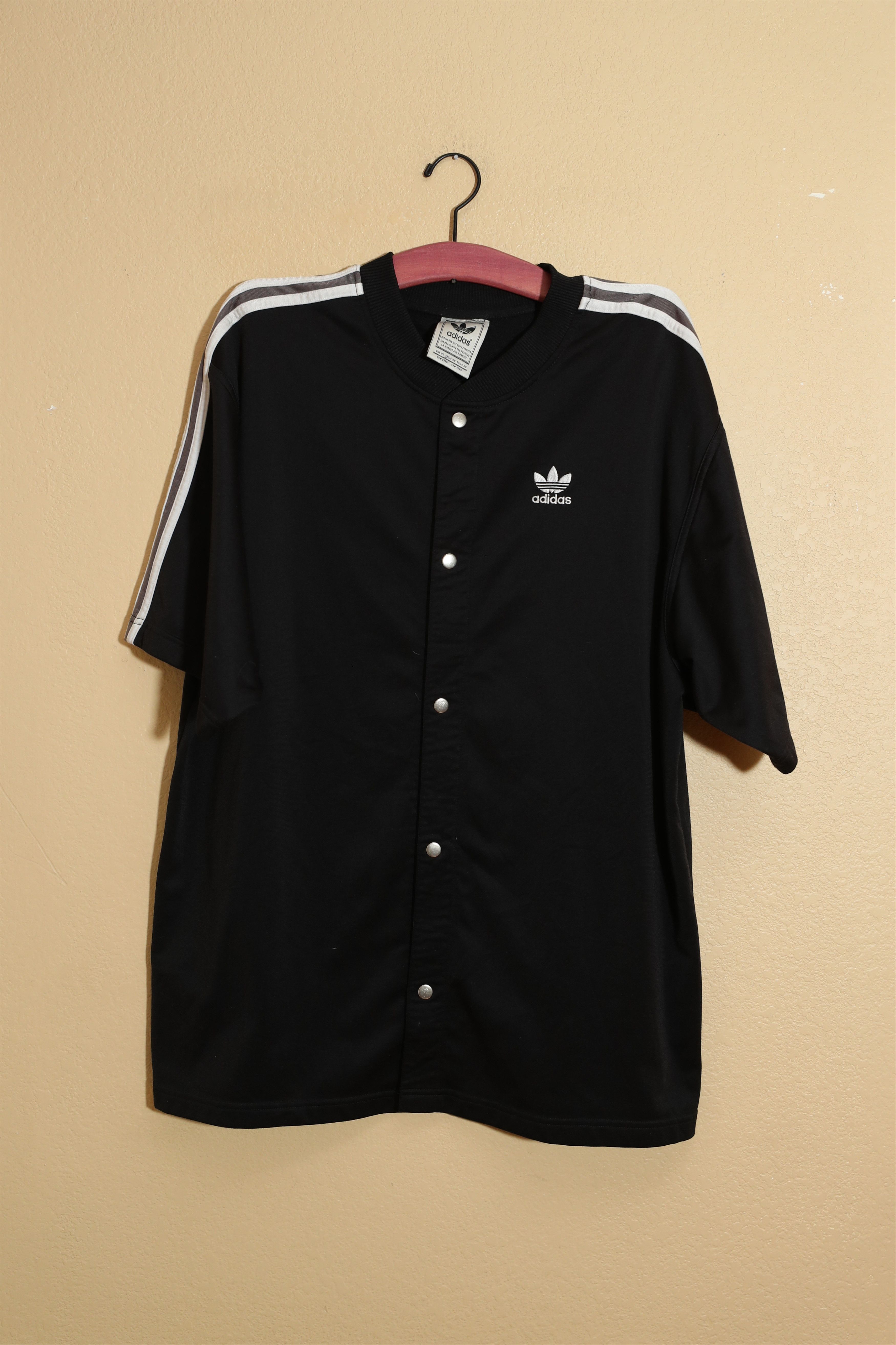 Adidas Vintage Adidas Snap On Warm Up Shirt (XL) Size US XL / EU 56 / 4 - 1 Thumbnail
