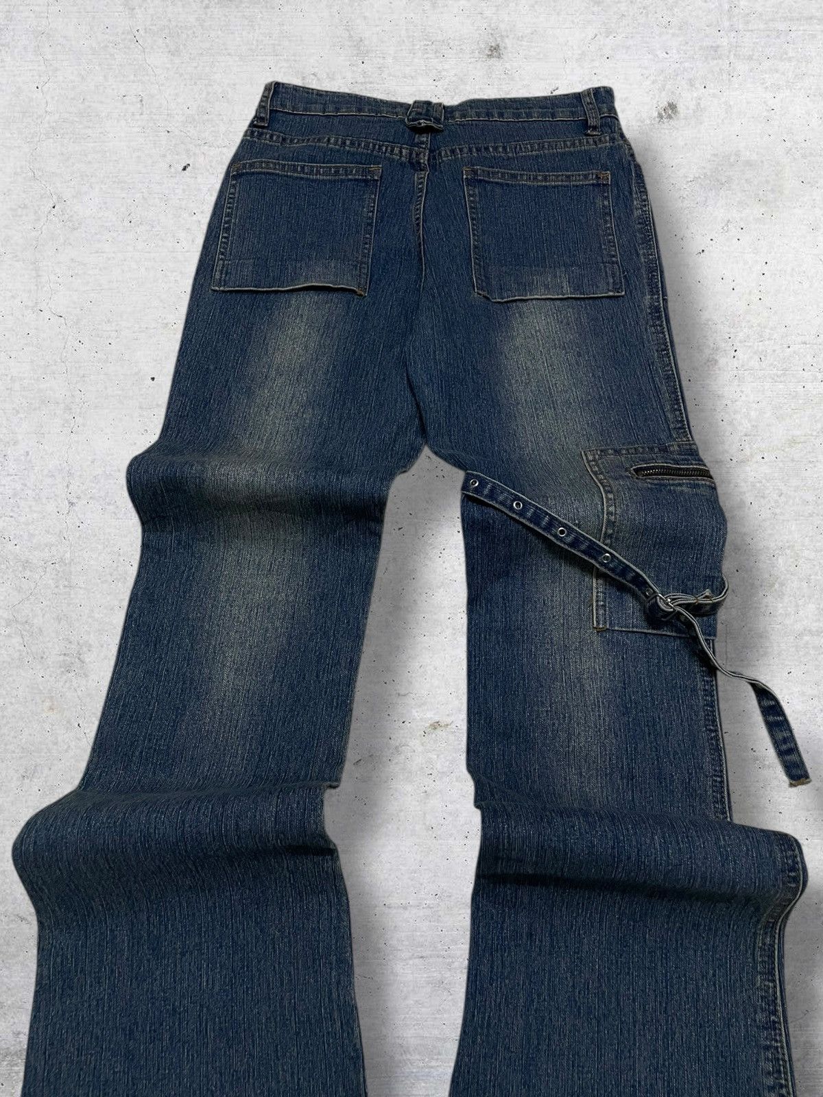 Japanese Brand VINTAGE HAPHAZARD JAPAN DESIGNER 90S BONDAGE PUNK FLARED OG Size US 26 / EU 42 - 11 Thumbnail
