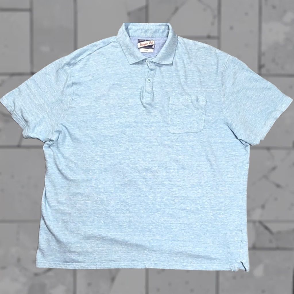 johnnie-O johnnie-O Polo Shirt Men Hangin' Out Linen Cotton Short Sleeve L Galapagos Green Striped Embroidered Logo Casual Activewear Golf Summer . Size US L / EU 52-54 / 3 - 1 Thumbnail