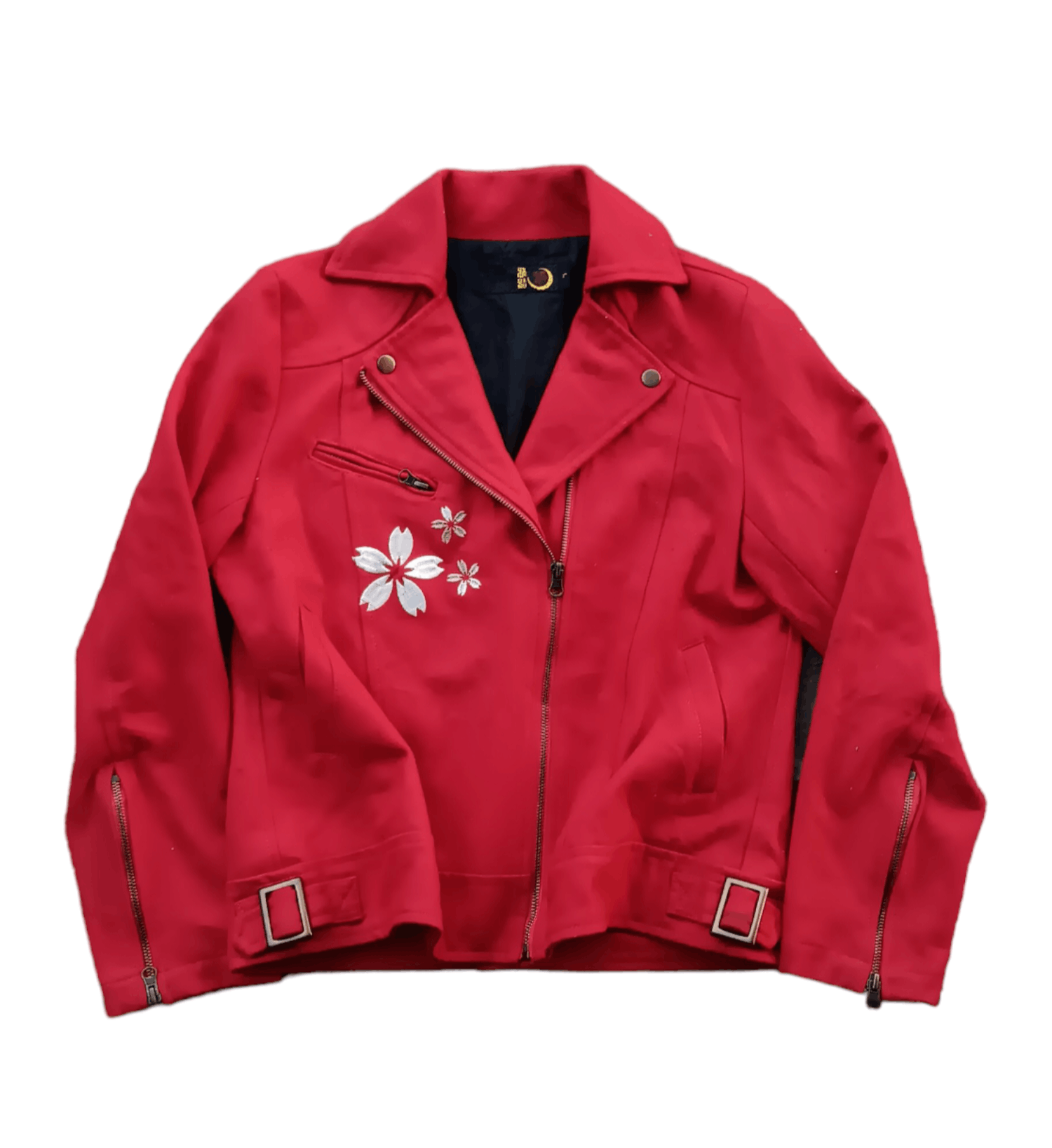 Japanese Brand Japanese embroidery sakura wool double collar unisex jacket Size US M / EU 48-50 / 2 - 1 Thumbnail