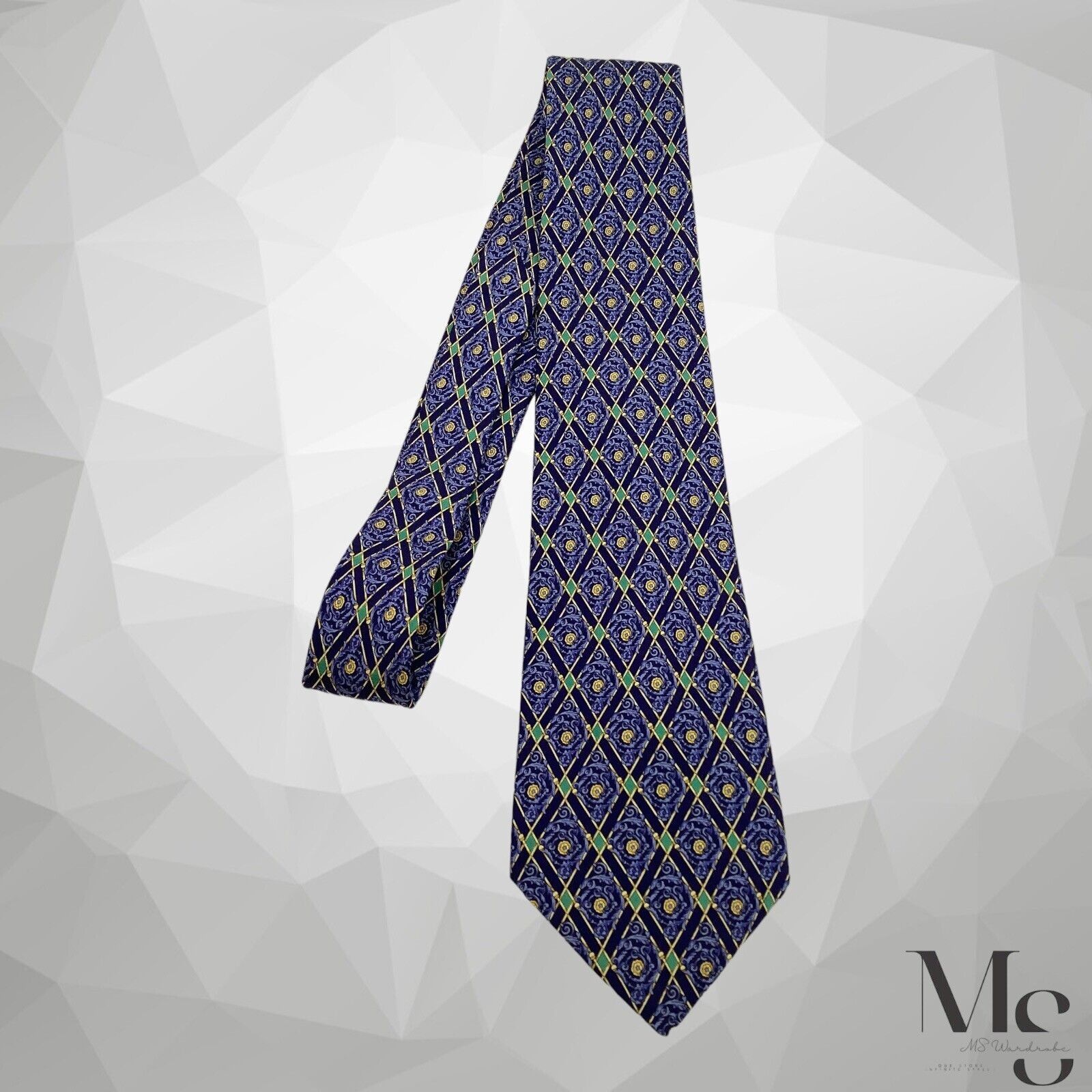 Thomas Pink THOMAS PINK MILLENIUM COLLECTION Purple Baroque Silk Tie Size ONE SIZE - 2 Thumbnail