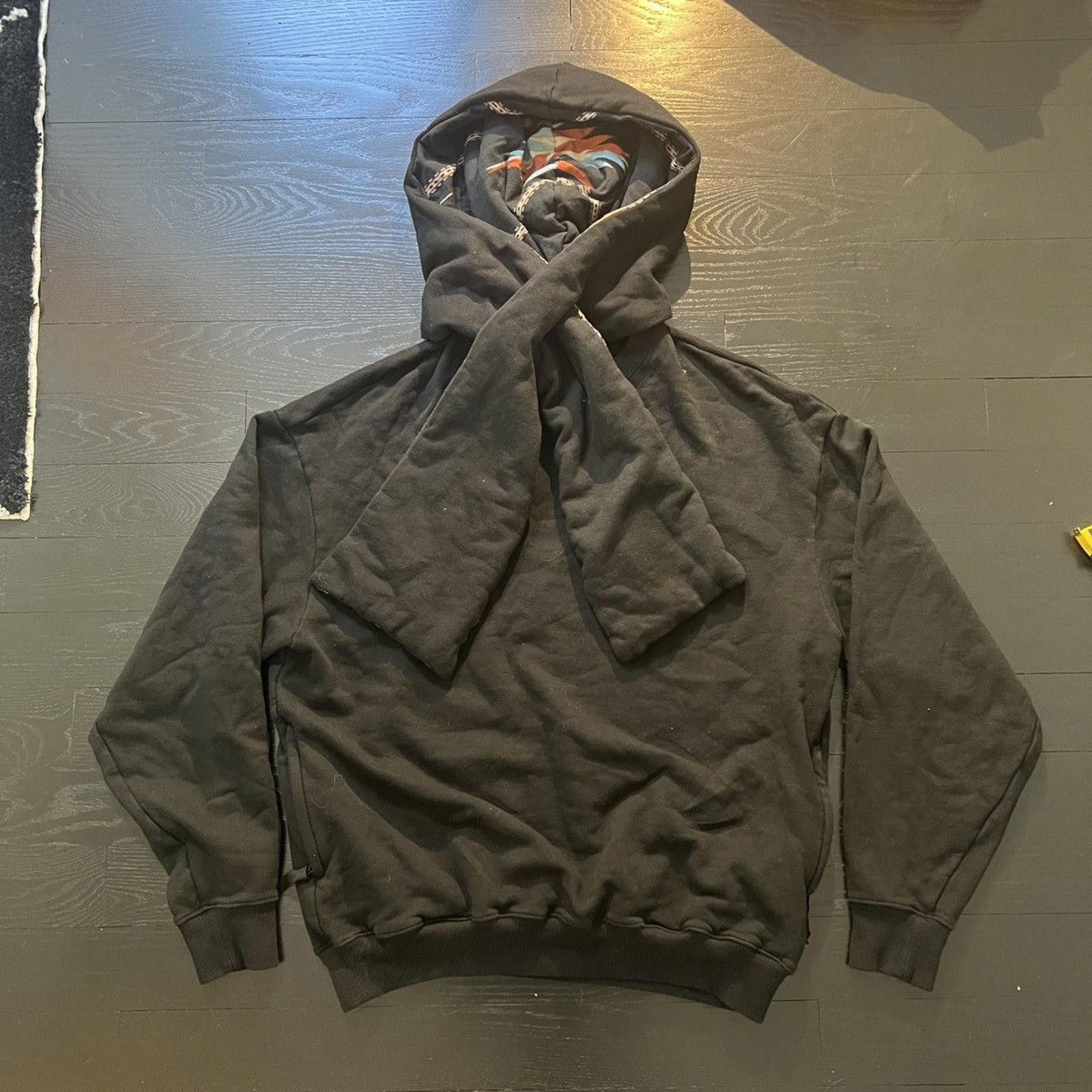 Kapital Kapital Black Scarf Hoodie Size US L / EU 52-54 / 3 - 2 Thumbnail